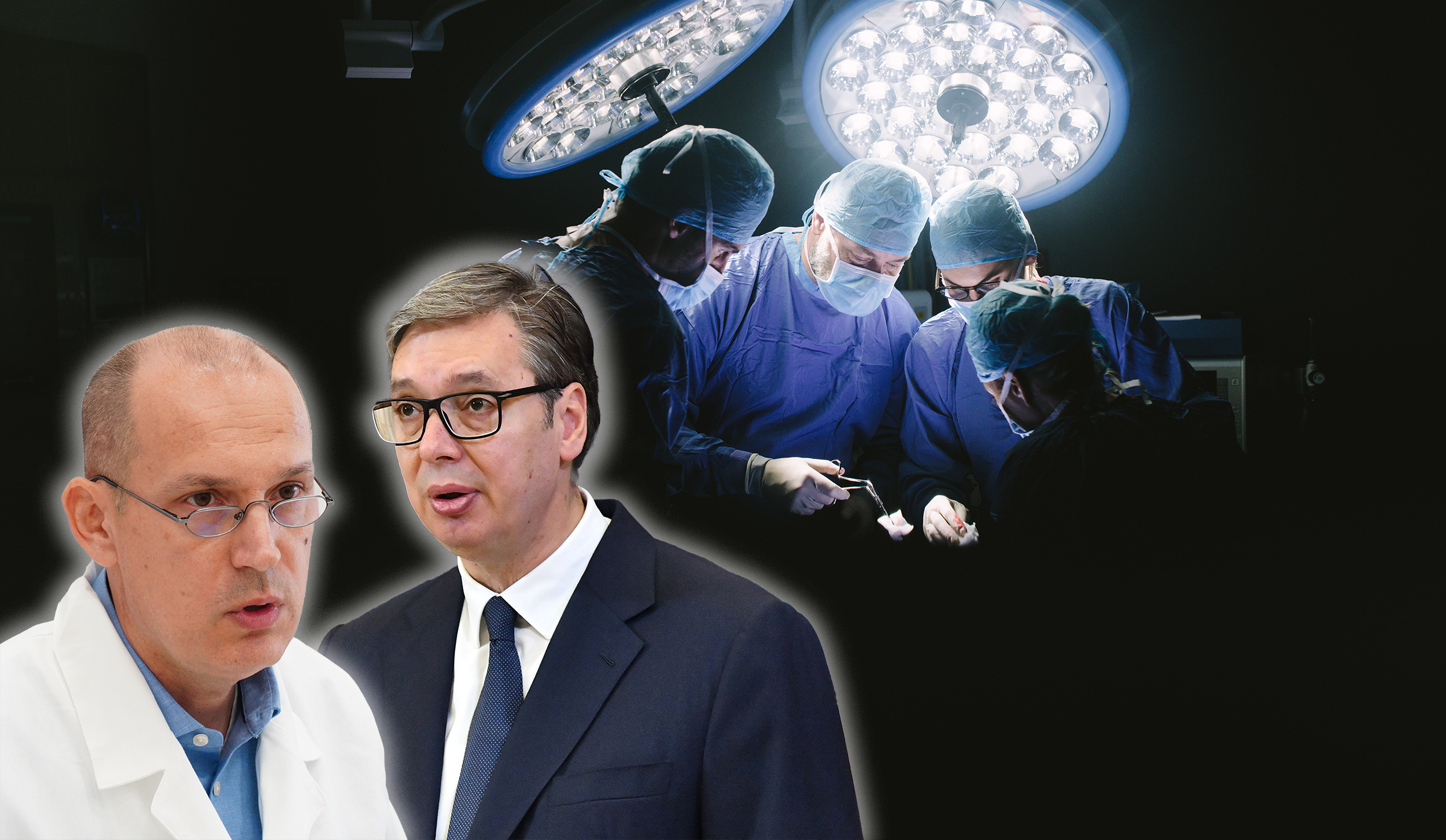 Lončar i Vučić u fokus, background neka operacija
, liste čekanja kombo