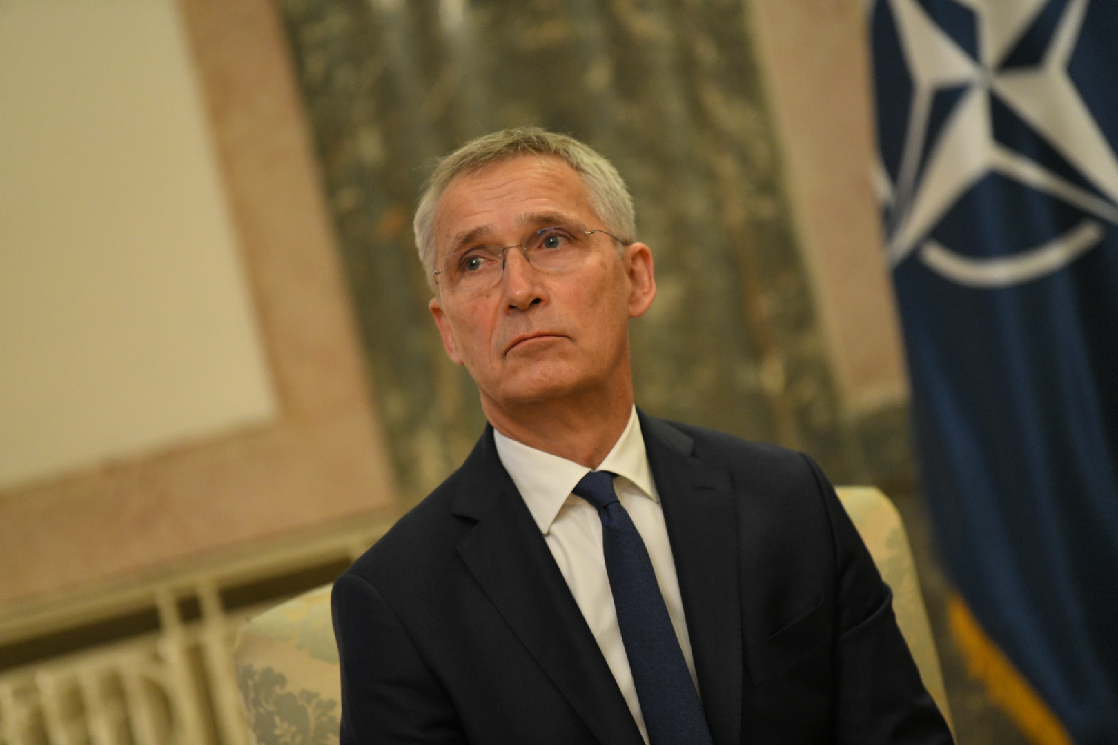 Beograd 21. novembar 2023. Sastanak predsednika Srbije Aleksandara Vučića i  generalnog sekretara NATO-a Jensa Stoltenberga Foto:Amir Hamzagić/Nova.rs