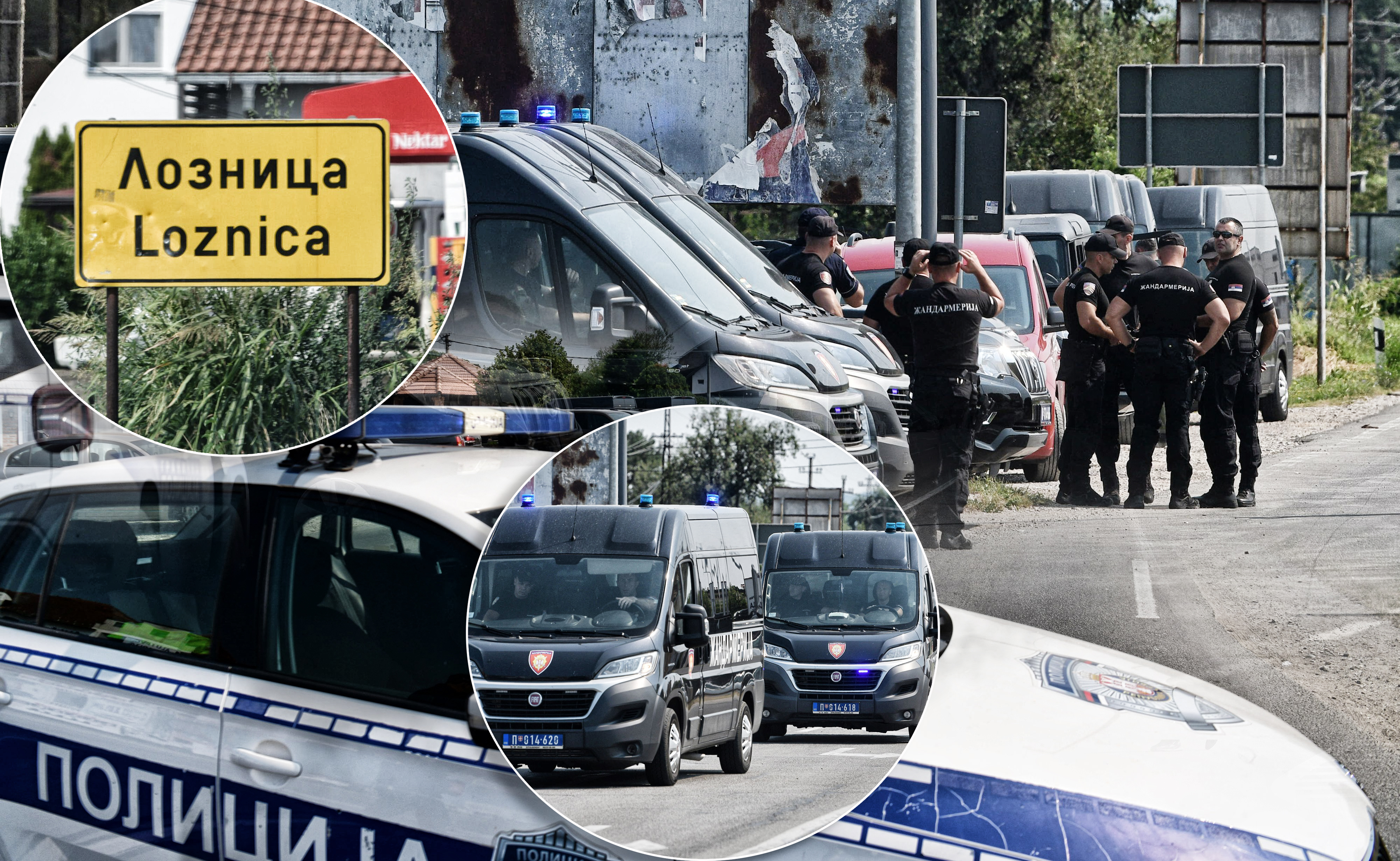 kombo policija Loznica, 18. jul 2024. Pucnjava u Loznici, Ubijen policajac, Hronika, mesto dogadjaja, Policija stigla na mesto ubistva  Foto: Filip Krainčanić/Nova.rs