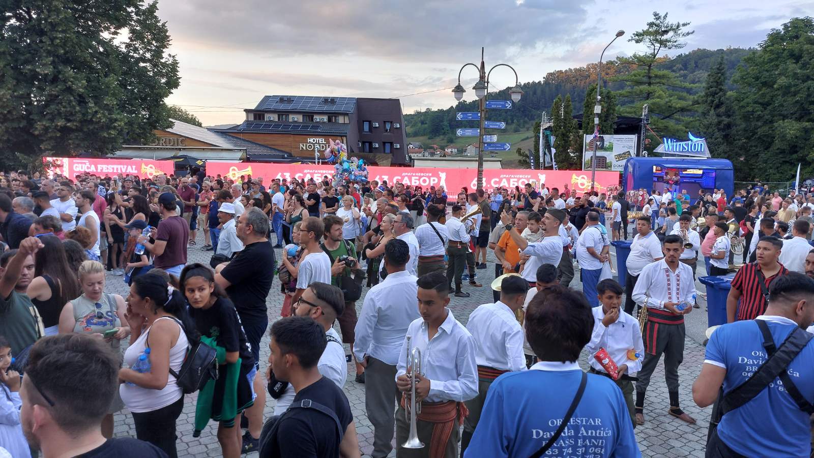 Guča, 03.08.2024. Proglašen najbolji mladi trubački orkestar i najbolji trubač. Sabor trubača u Guči,