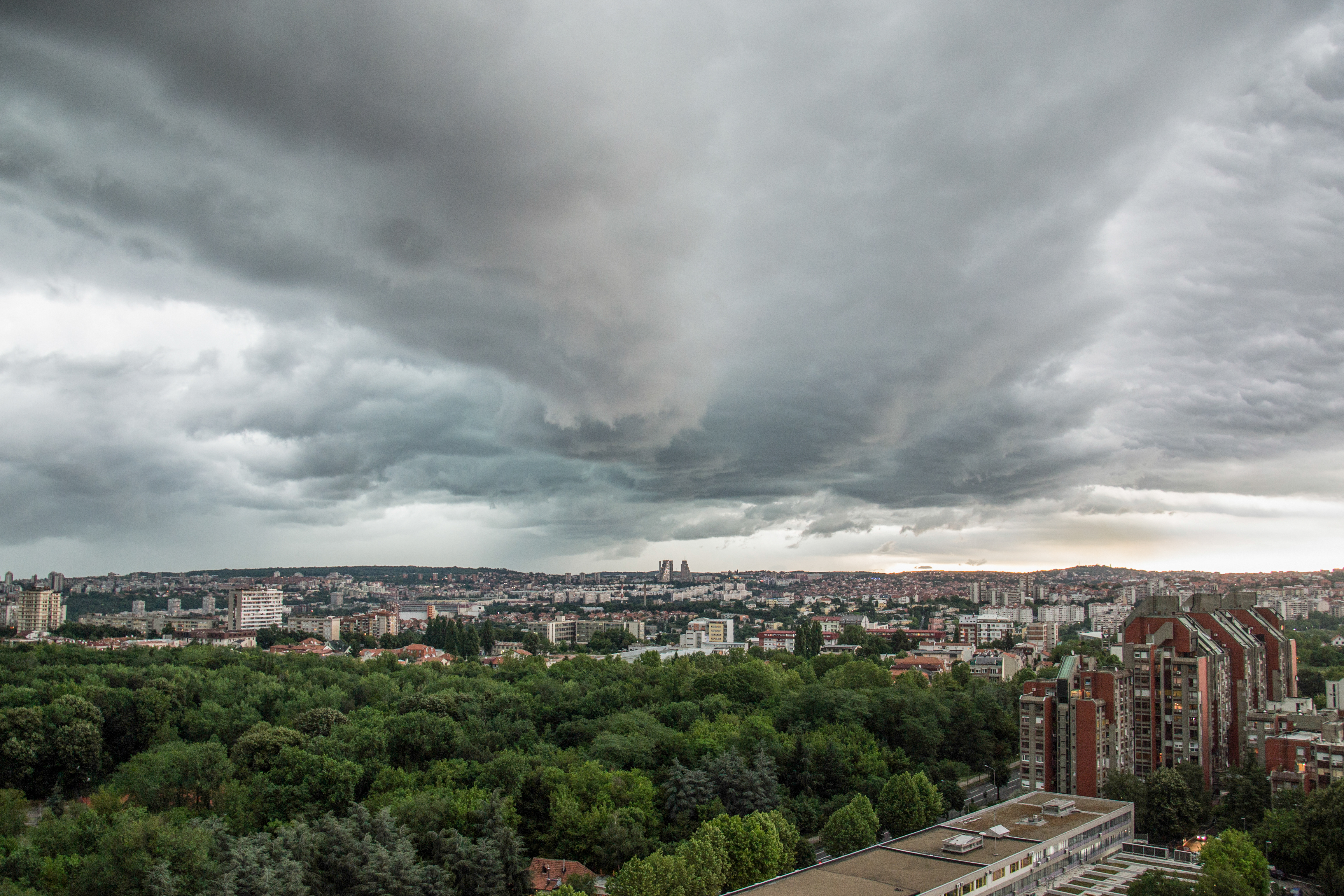 Panorama,Of,Belgrade,And,Storms