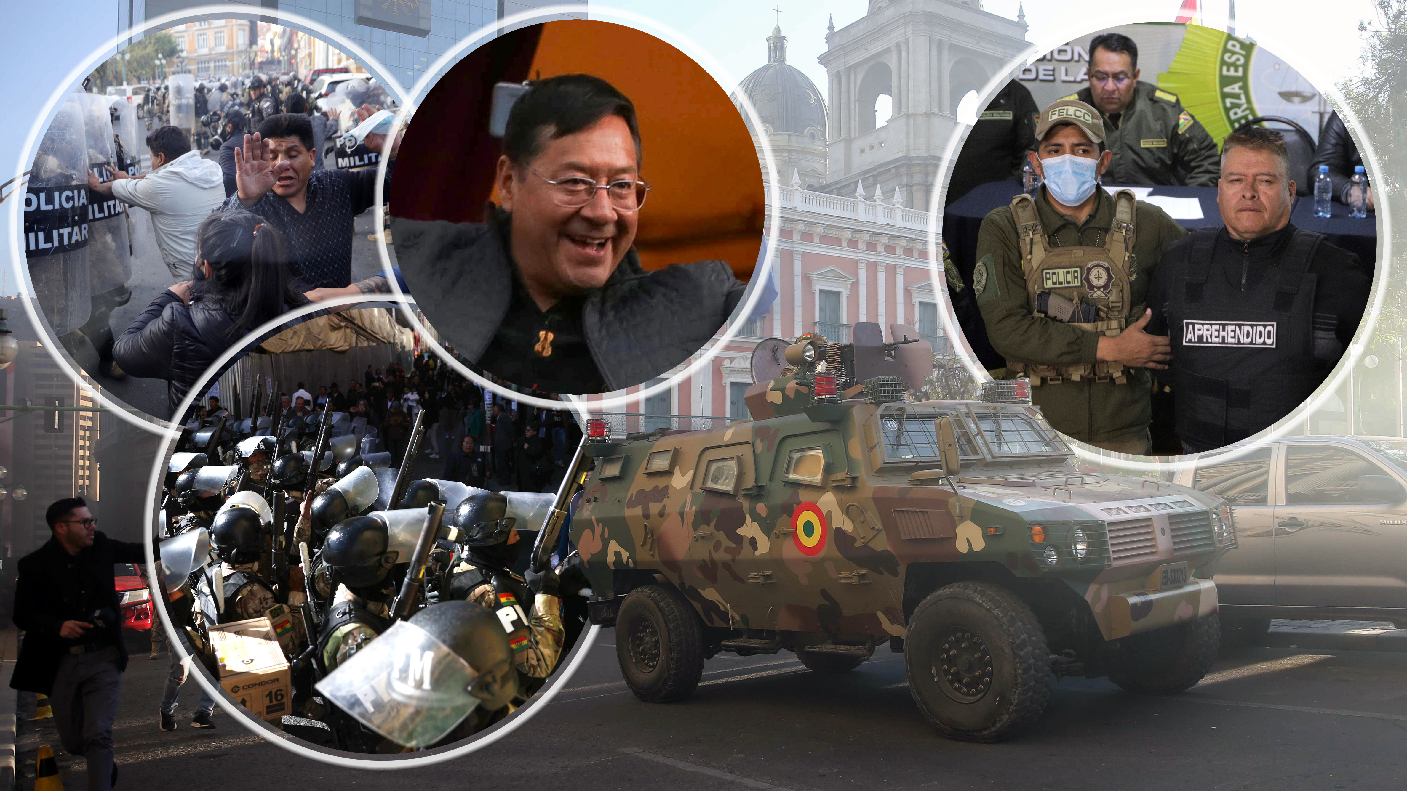 Bolivian president denounces 'irregular mobilizations' of military in La Paz