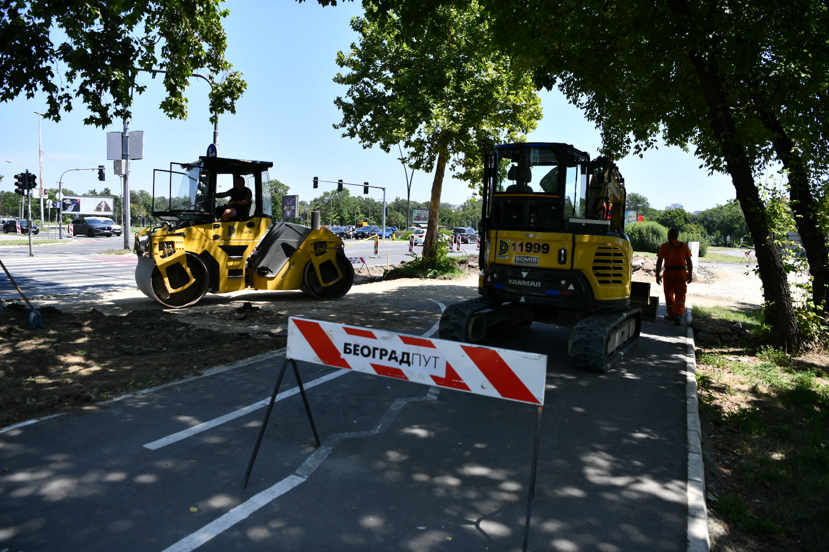 Beograd 10.07.2024. Radovi kod Ušća, ušće, ulica Foto: Vesna Lalić/Nova.rs