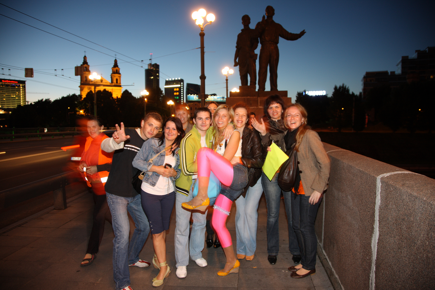 Hen's night, women touring the city centre with the bride to be, Vilnius, Lithuania, Baltic States, North East Europe,Image: 43099416, License: Rights-managed, Restrictions: , Model Release: no, Credit line: Jochen Tack / imageBROKER / Profimedia