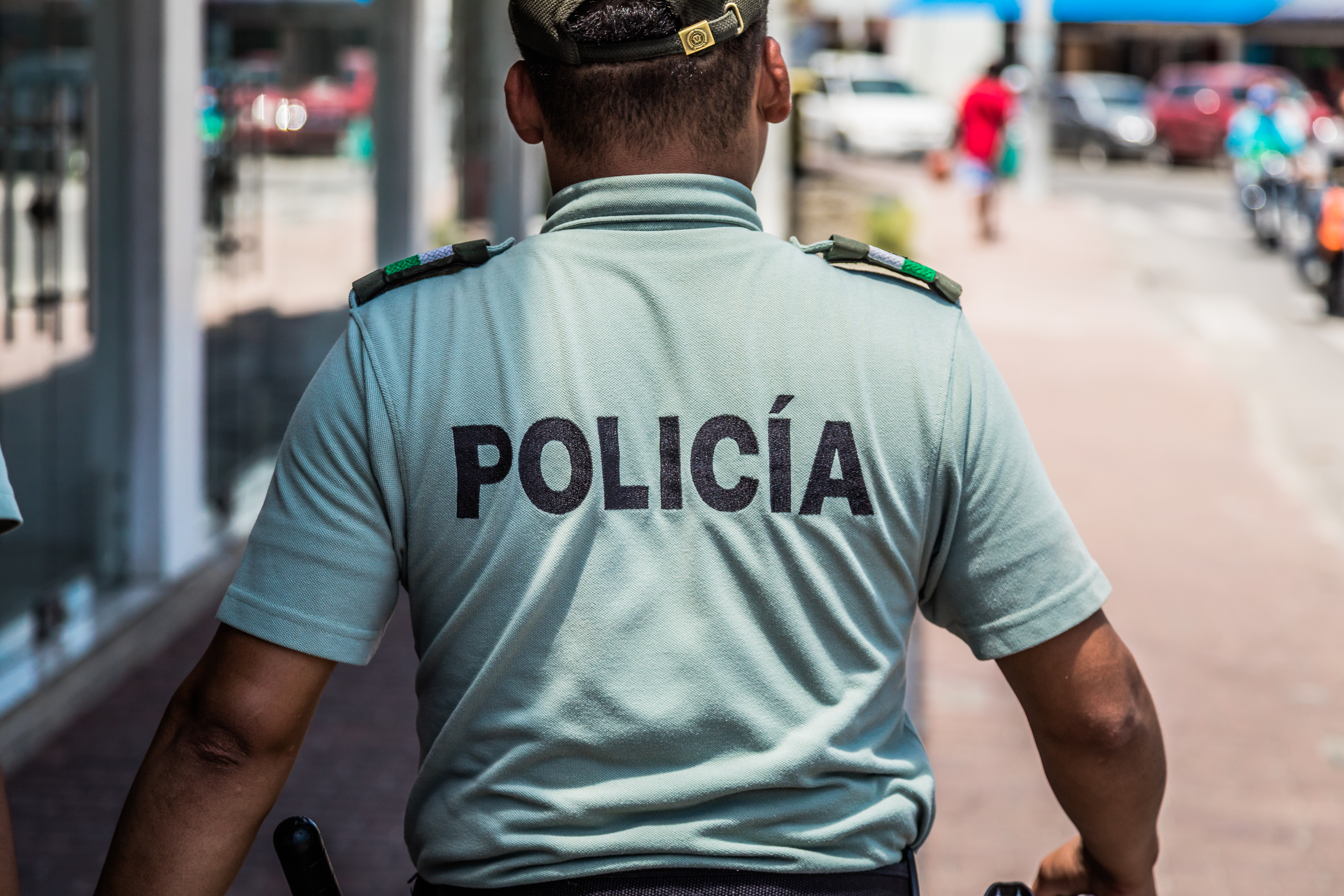 San,Andres,Island,,Colombia,_,Circa,March,2017.,Police,Officers