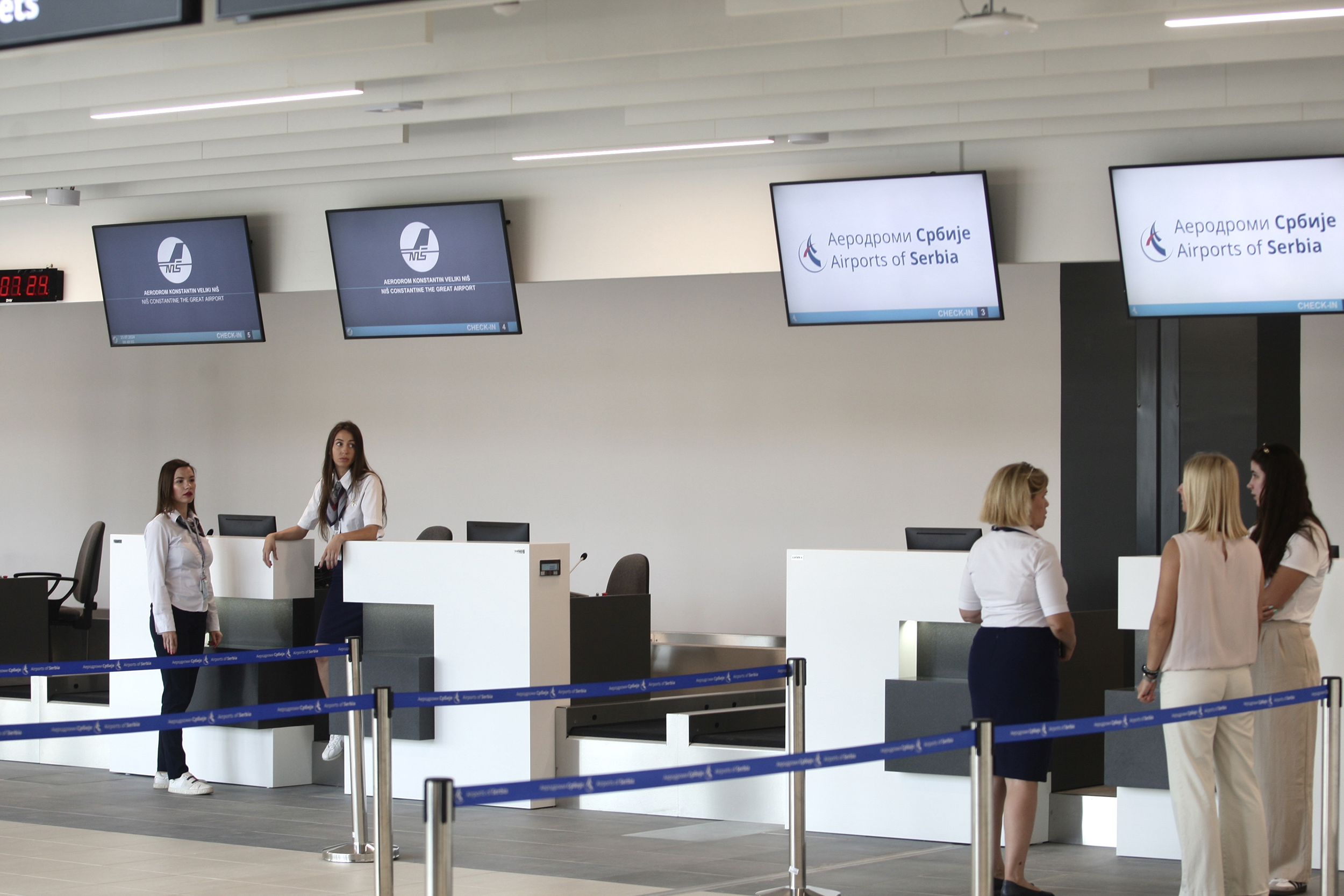 Niš, 23. jula 2024.-Predsednik Republike Srbije Aleksandar Vučić prisustvovaće ceremoniji otvaranja nove terminalne zgrada na aerodromu "Konstantin Veliki". FOTO TANJUG/ SAVA RADOVANOVIĆ/ nr