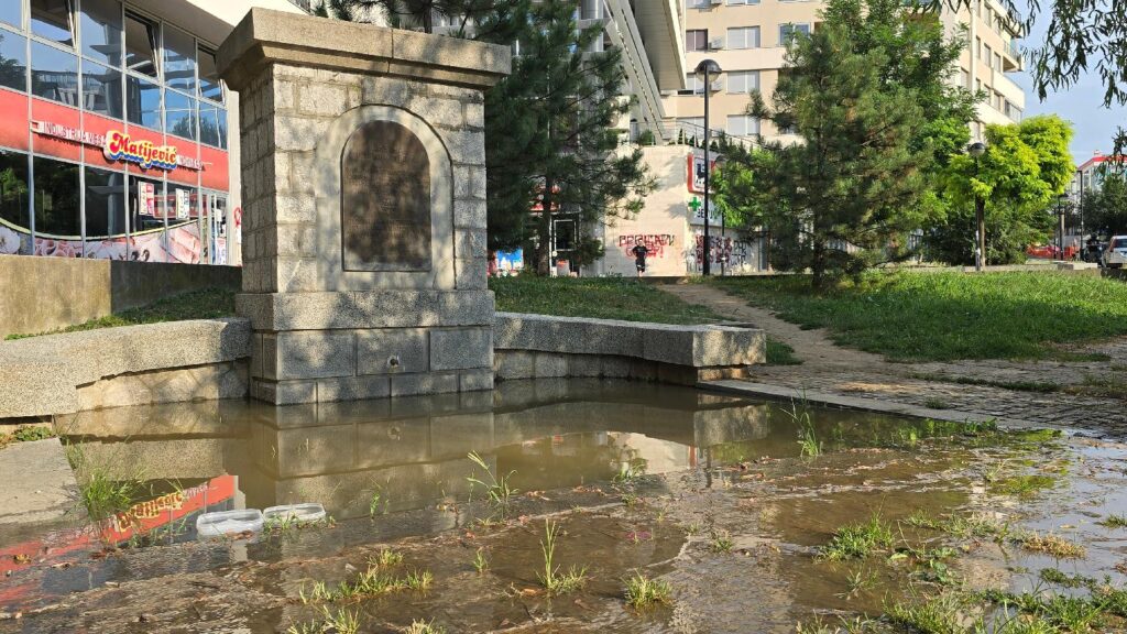 stanari ulice Živka Davidovića na Zvezdari već duže vreme imaju problem sa kanalizacijom koja se neprekidno izliva kod Pašine česme, na platou ispred stambenih zgrada  Foto: FoNet/Marko Dragoslavić