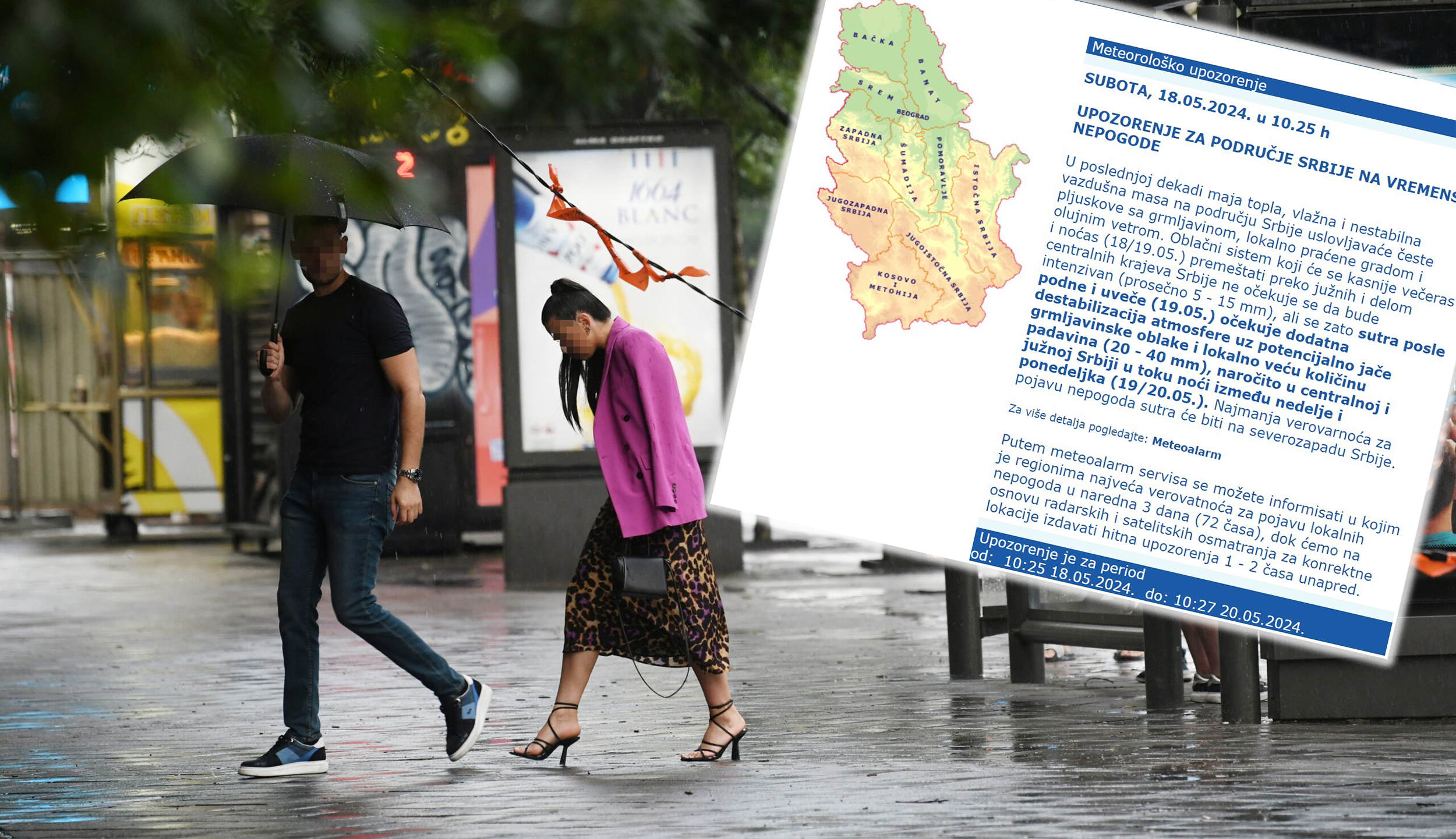nevreme, kisa upozorenja prognoza kombo