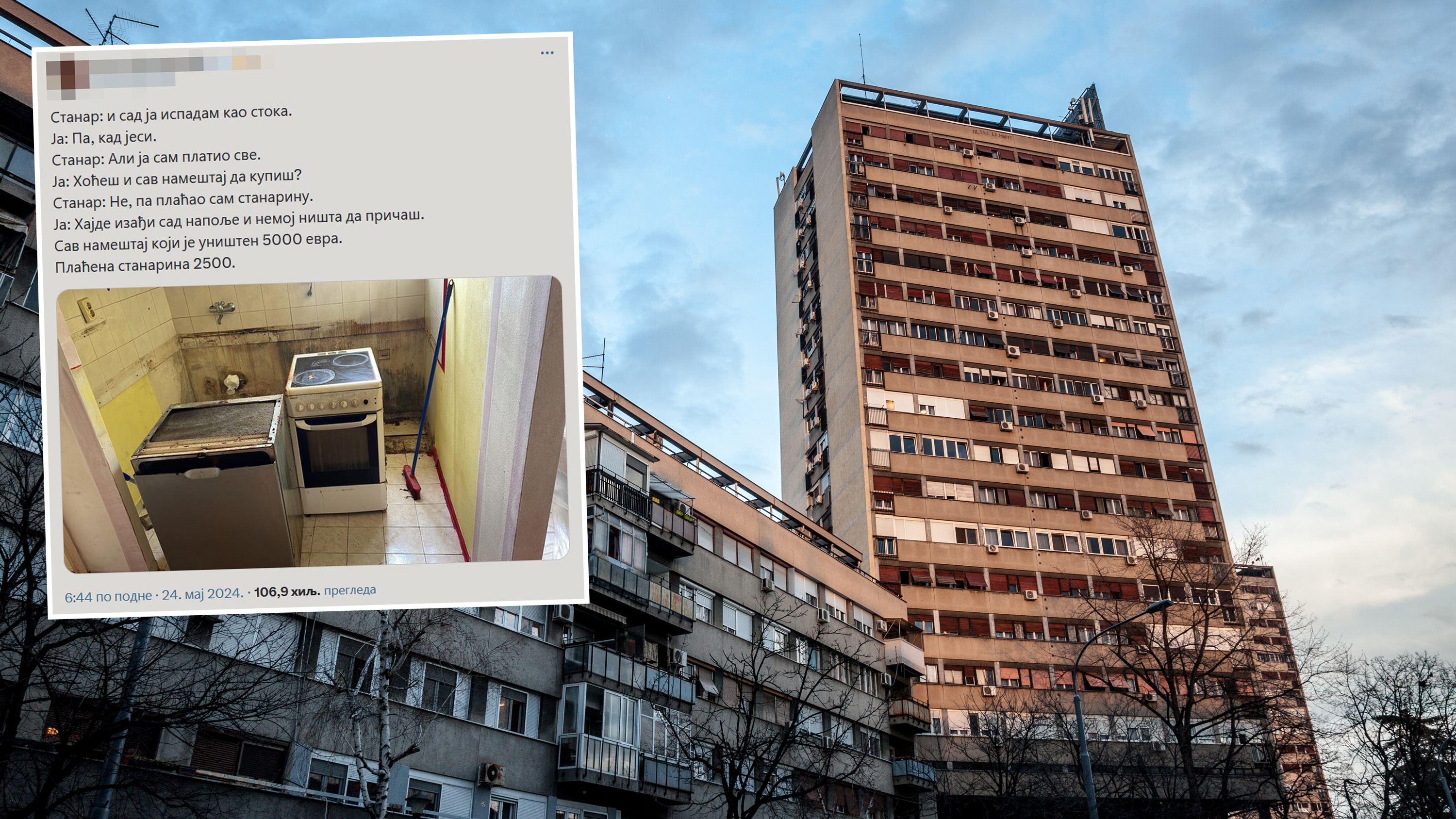 Zgrada, iznajmljivanje stana, stan, stanari, kombo Foto: Shutterstock/X