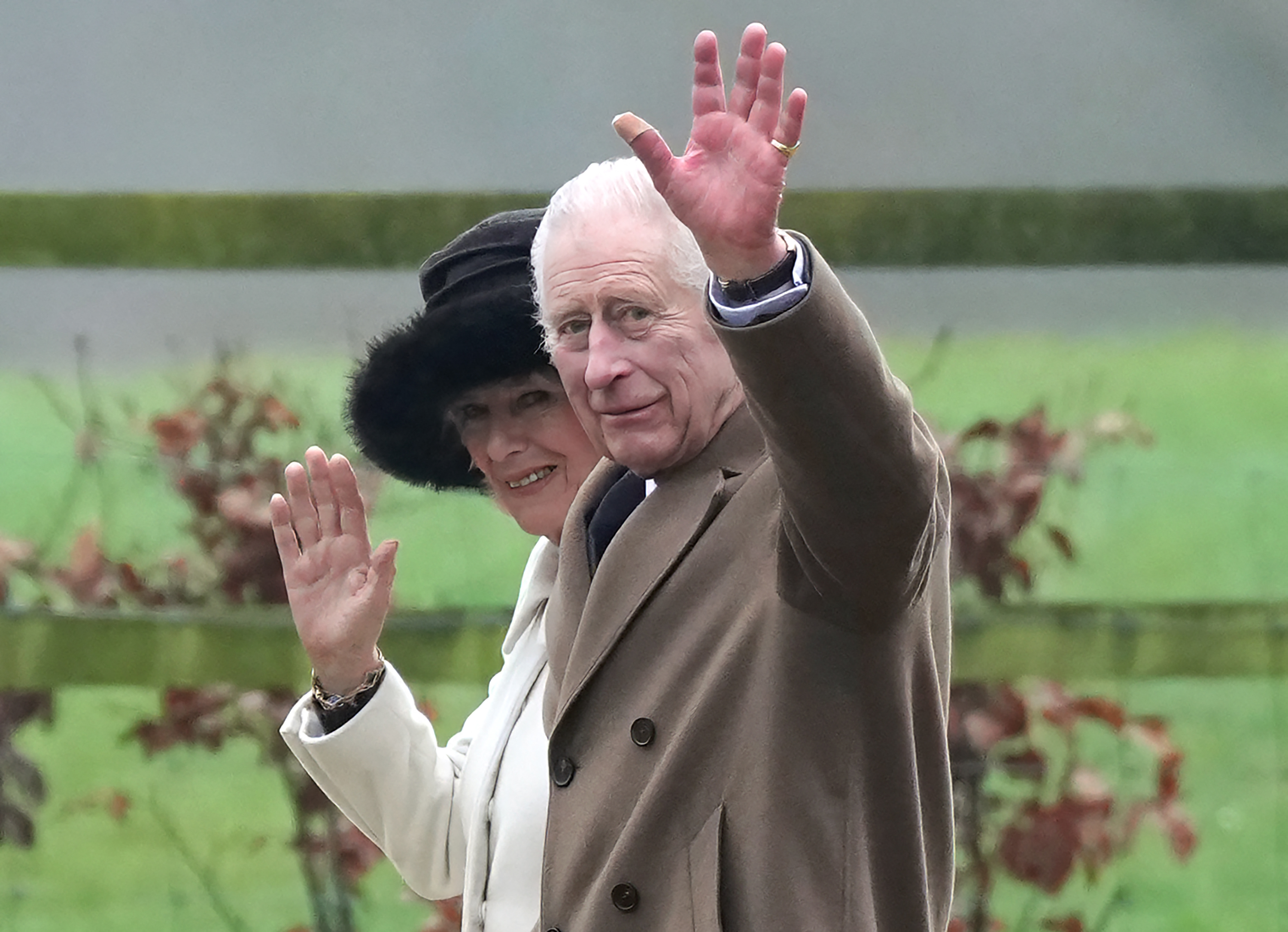 King Charles and Queen Camilla attend Sandringham Church