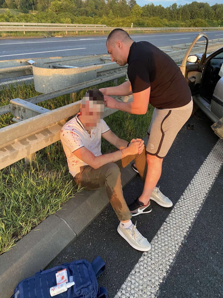 Saobraćajna nesreća kod Čačka, Čačak, autoput, auto put, Filip Veličković, prva pomoć Foto: Privatna arhiva