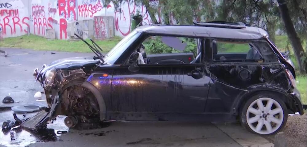 Automobil sleteo kod Autokomande