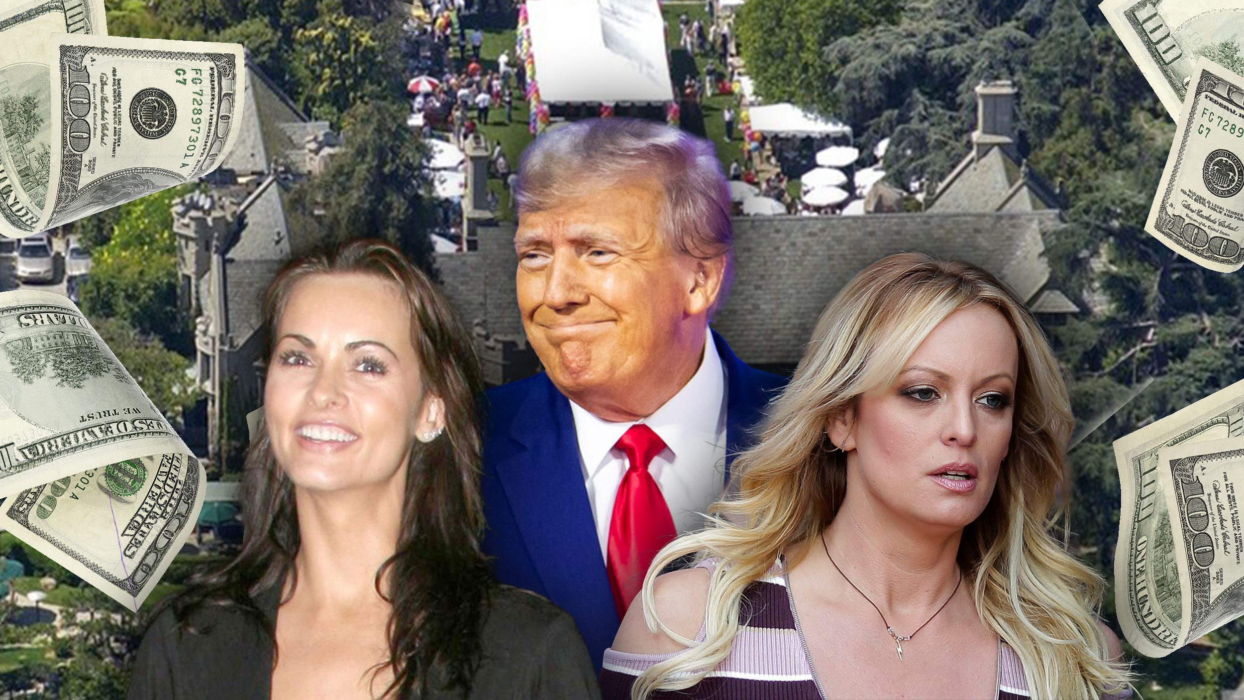 Karen Mekdugal, Donald Tramp, Stormi Danijels,  plejboj