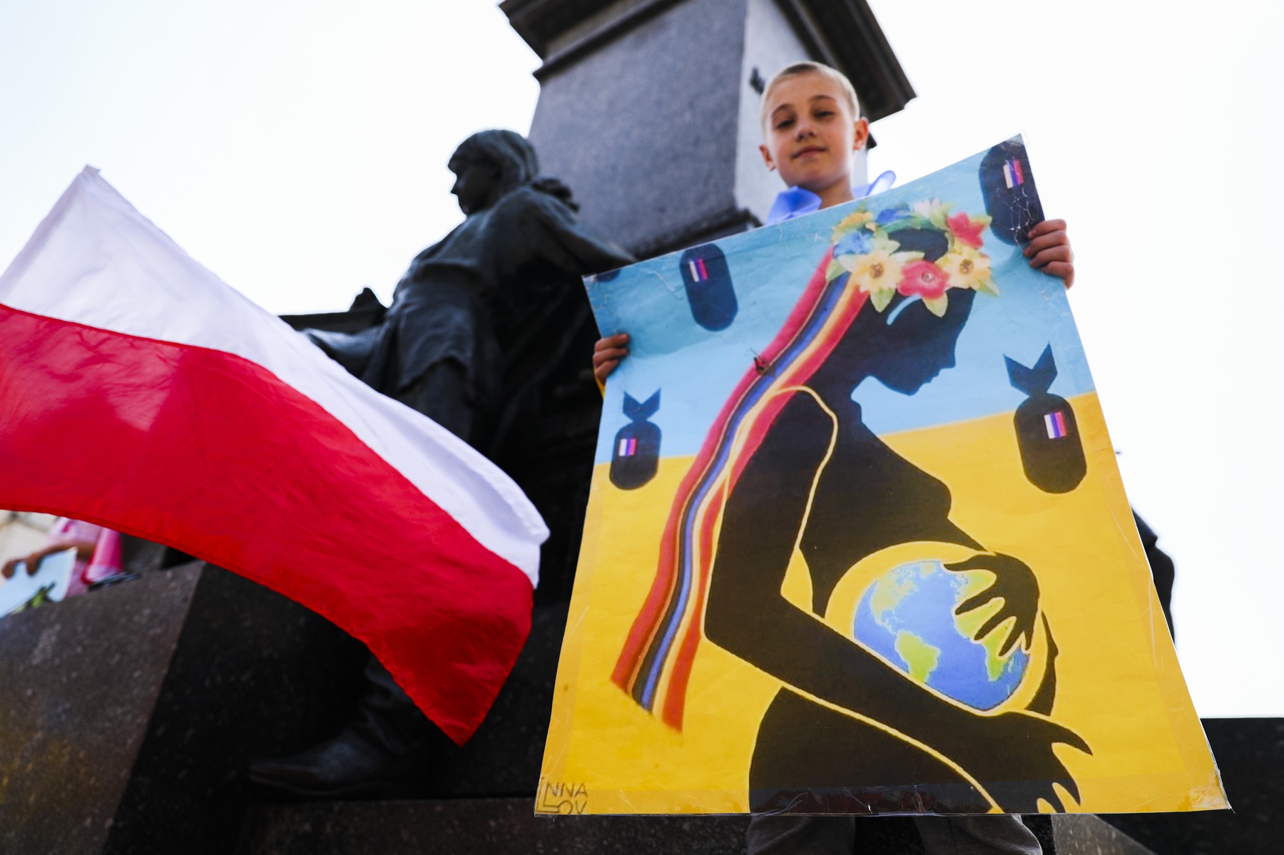 Solidarity With Ukraine Protest In Poland, Kraków - 02 May 2022 poljska trudnoca