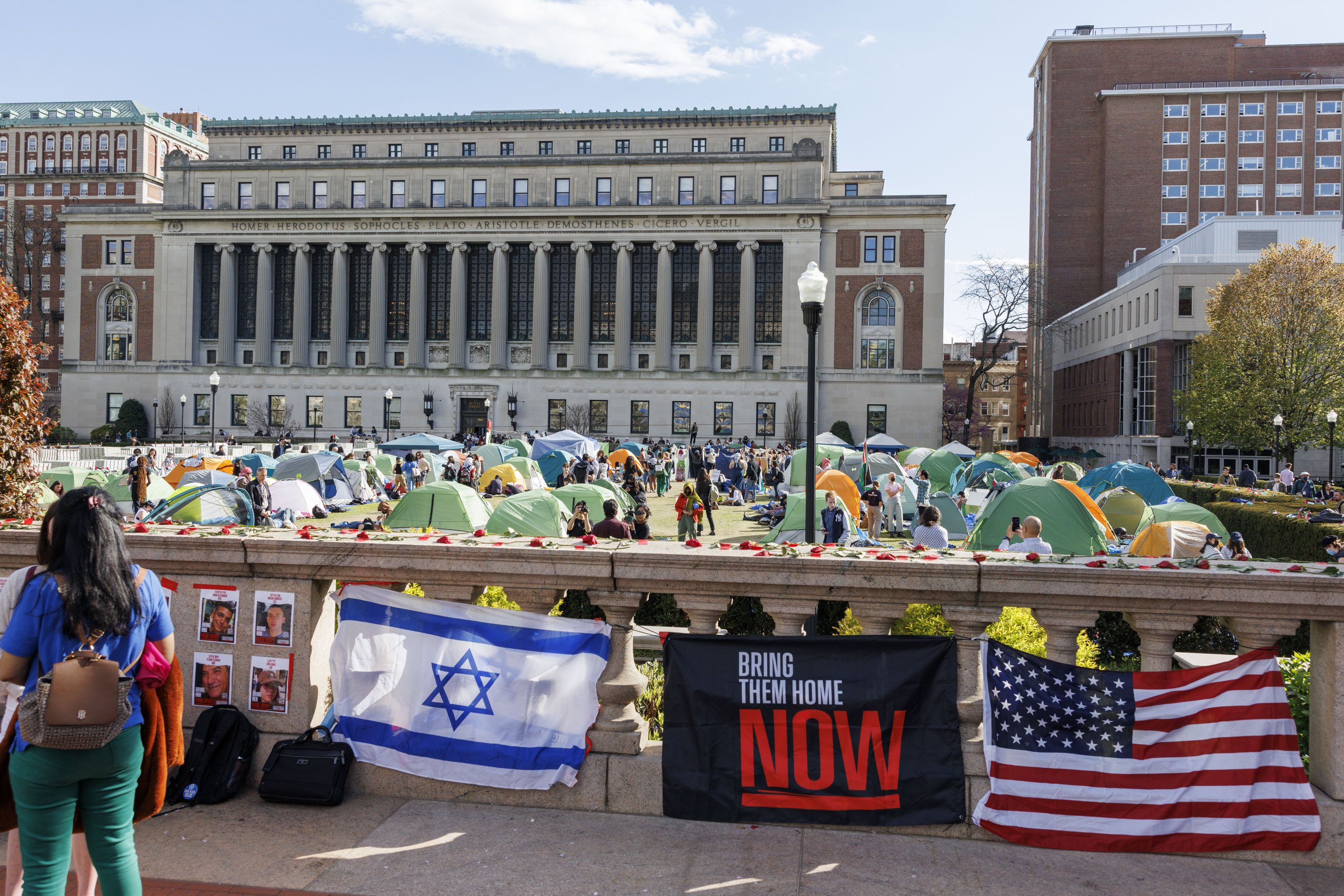 Columbia University students continue ongoing pro-Palestine protests on campus