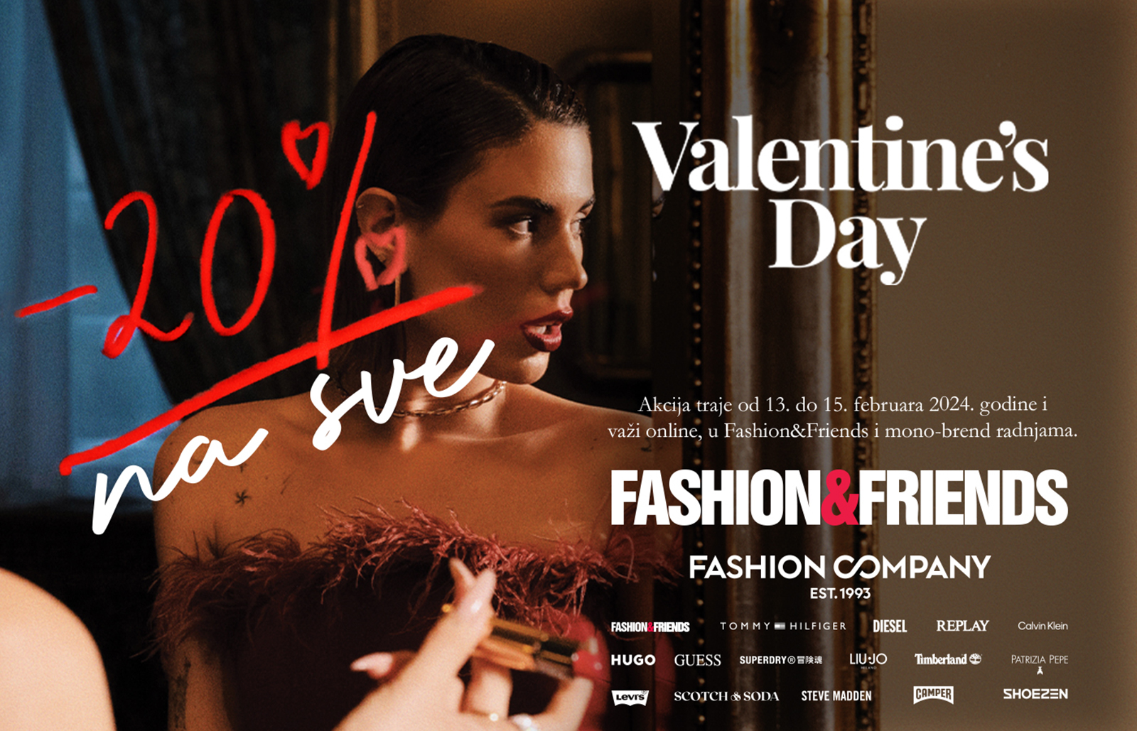PR tekst - akcija za Dan zaljubljenih  Fashion&Friends