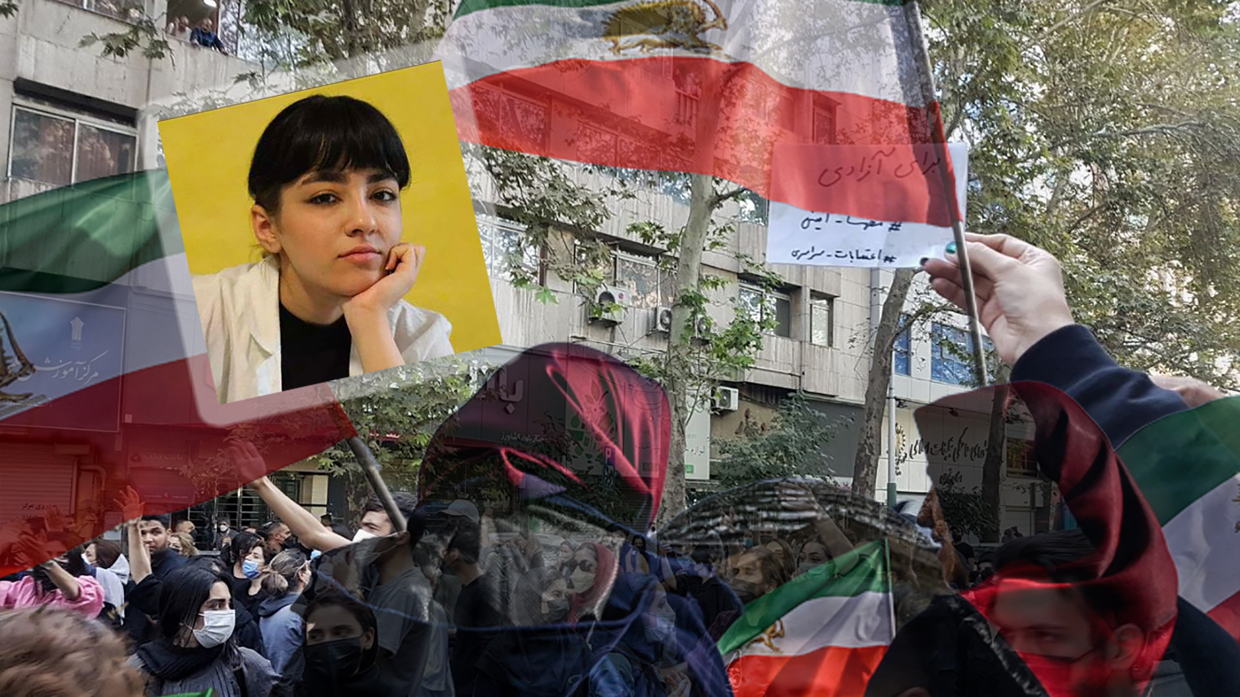 Nika Shakarimi, Iran protest kombo