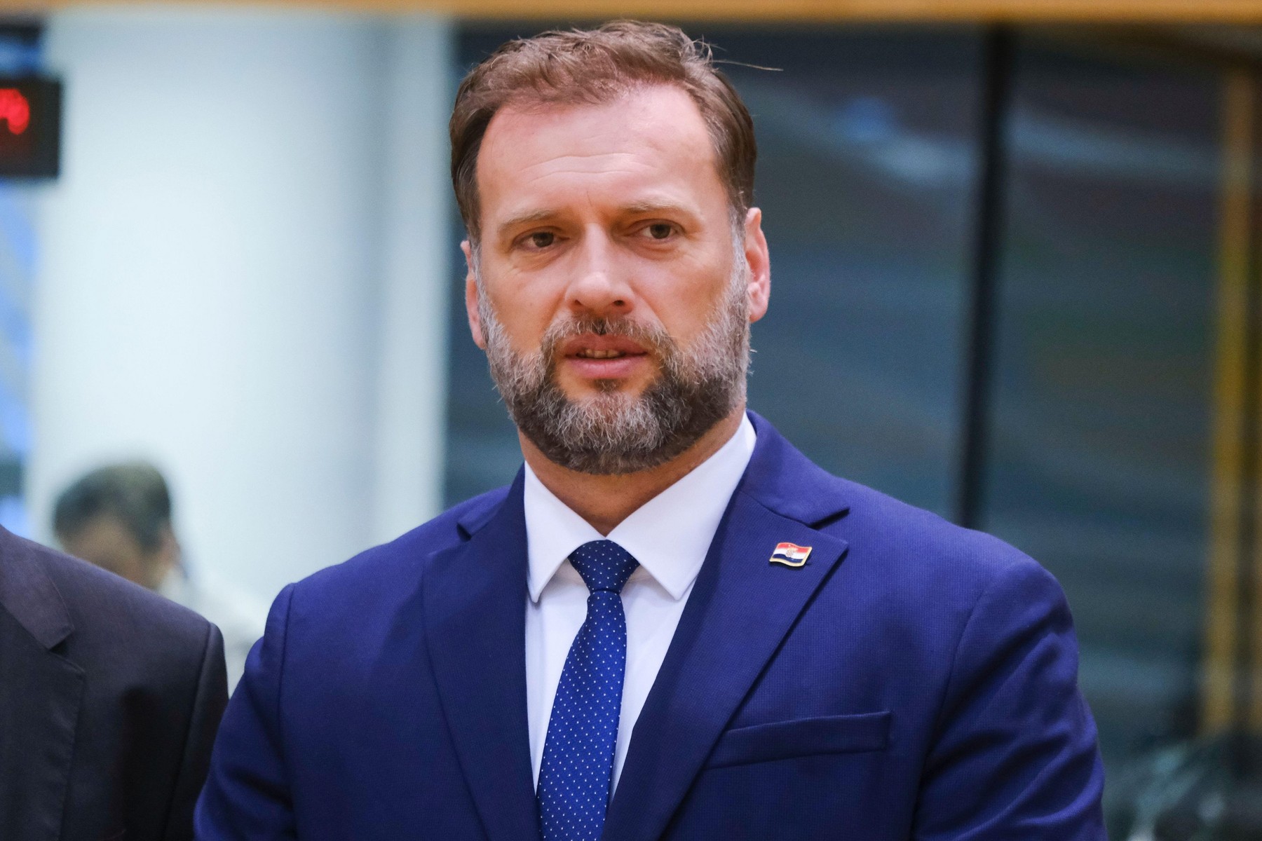 Brussels, Belgium. 15th Nov, 2022. Mario Banozic, Minister of Defence during a meeting of EU defense ministers at the EU Council building in Brussels, Belgium on Nov. 15, 2022. Credit: ALEXANDROS MICHAILIDIS/Alamy Live News