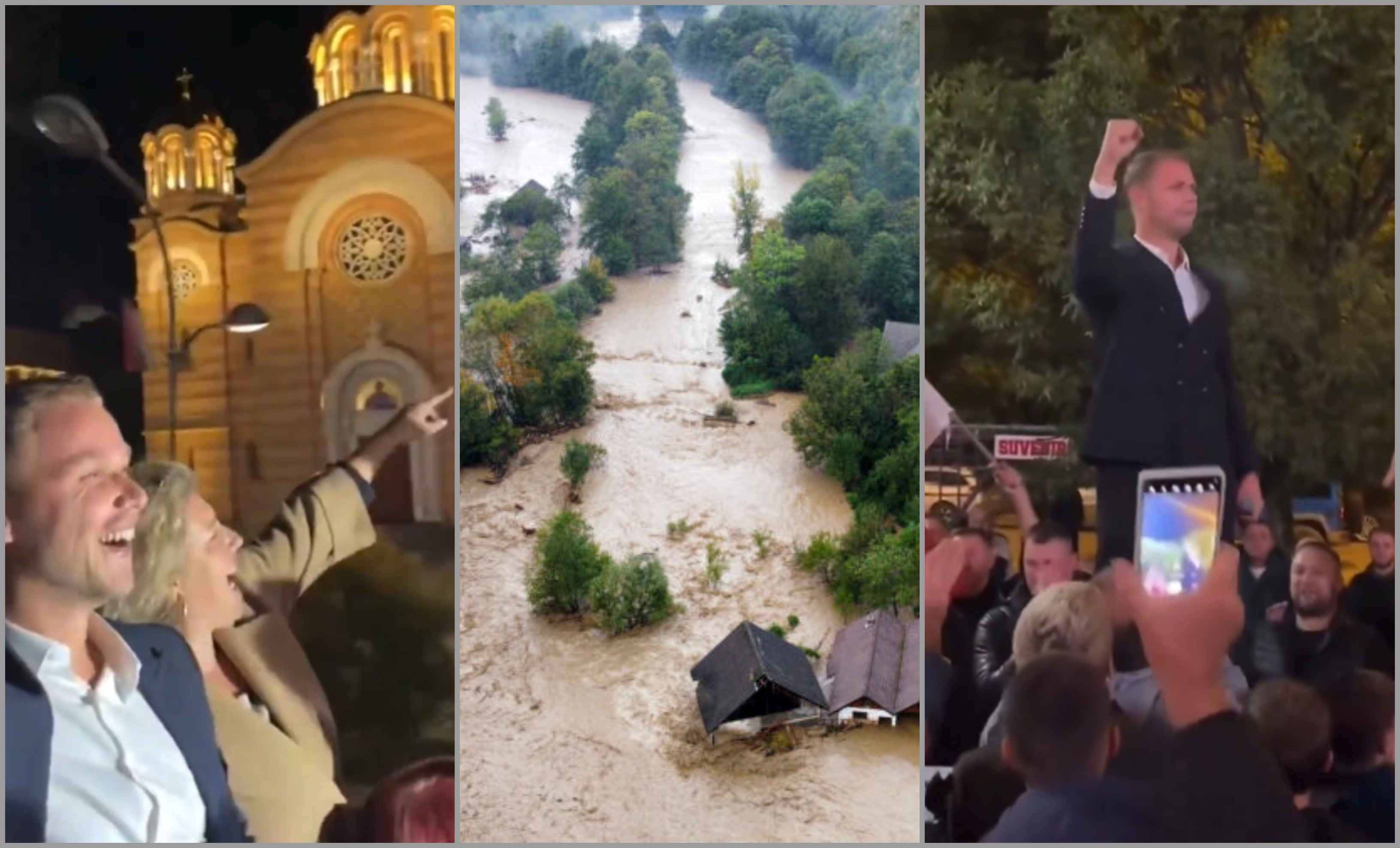 Druško Stanivuković slavi posle poplava
