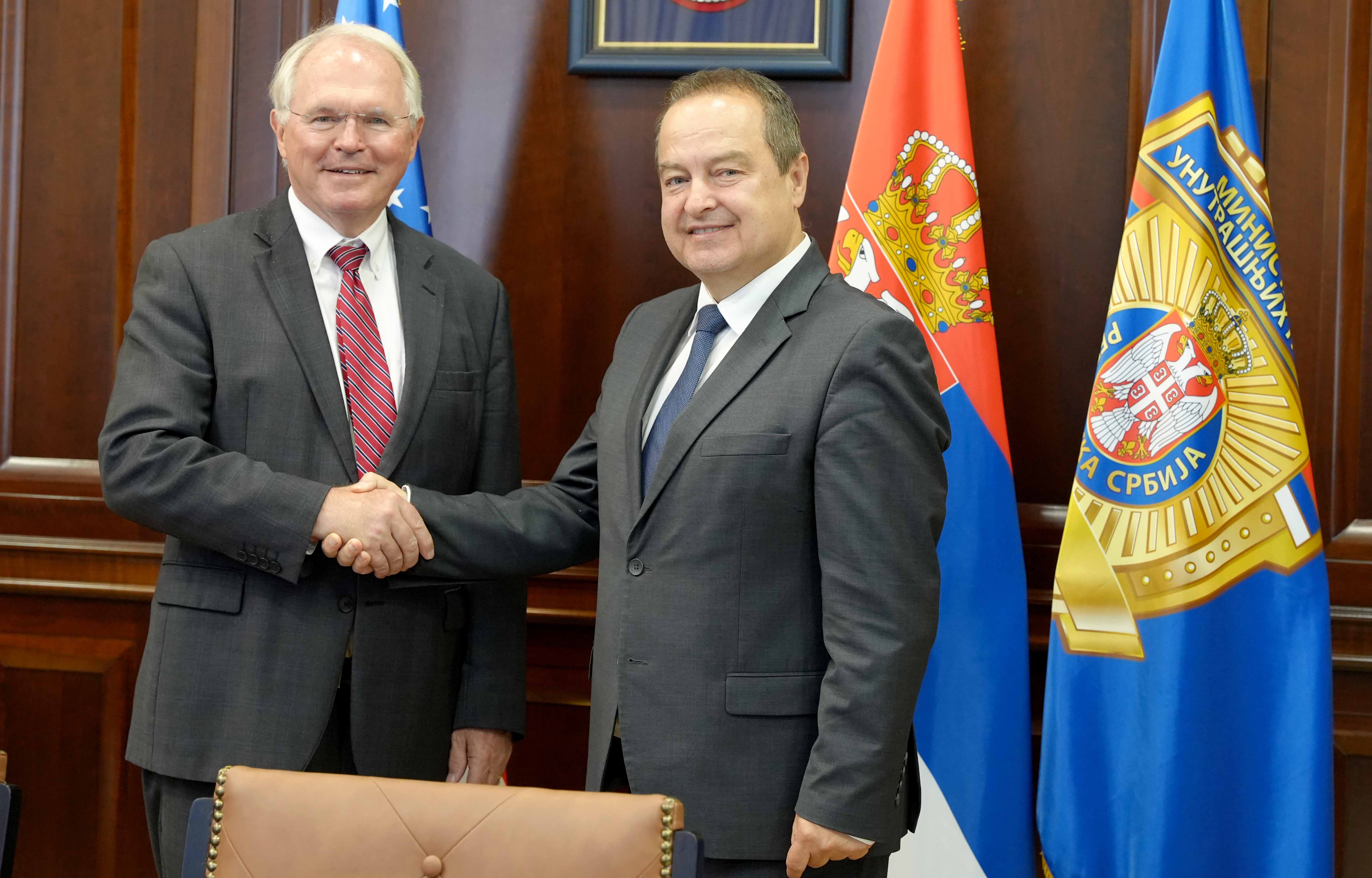 Kristofer Hil i Ivica Dačić Foto: MUP