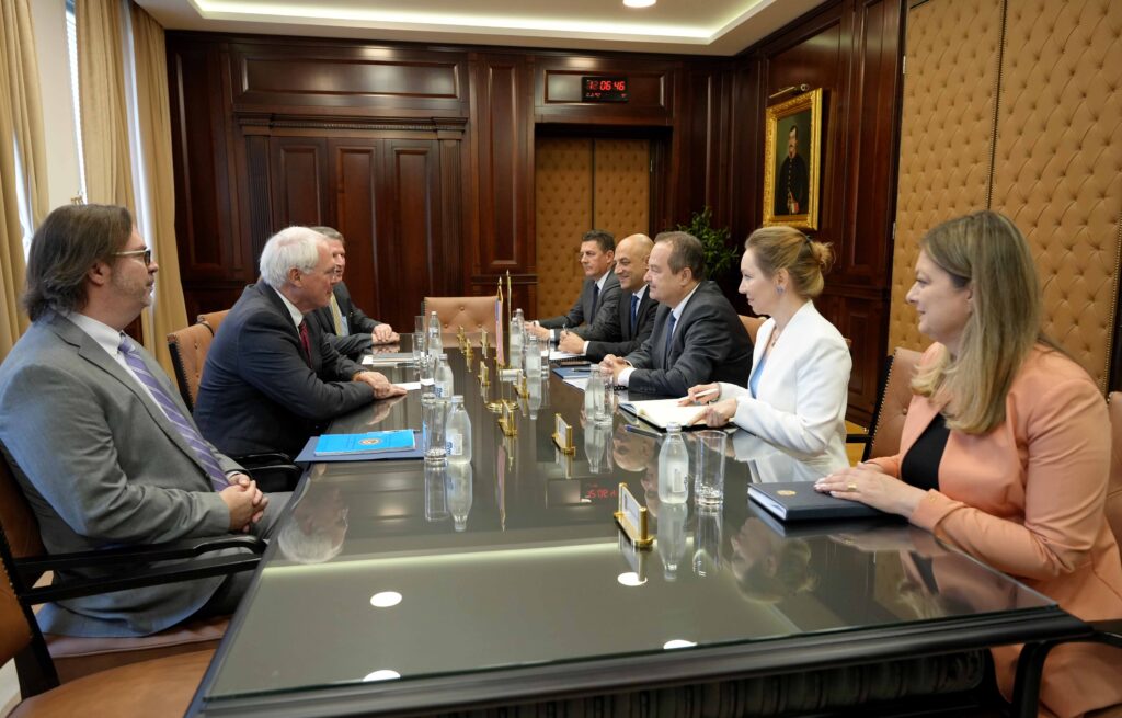 Kristofer Hil i Ivica Dačić Foto: MUP