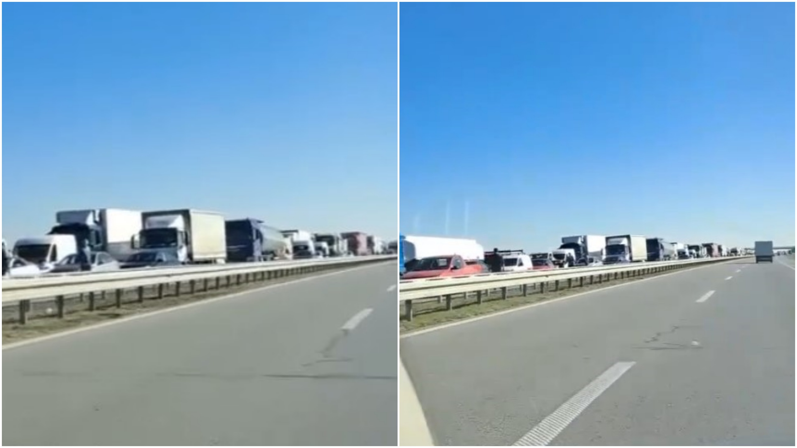 Auto put, autoput, gužva, zastoj, kombo Foto: Instagram/moj_beo_grad_