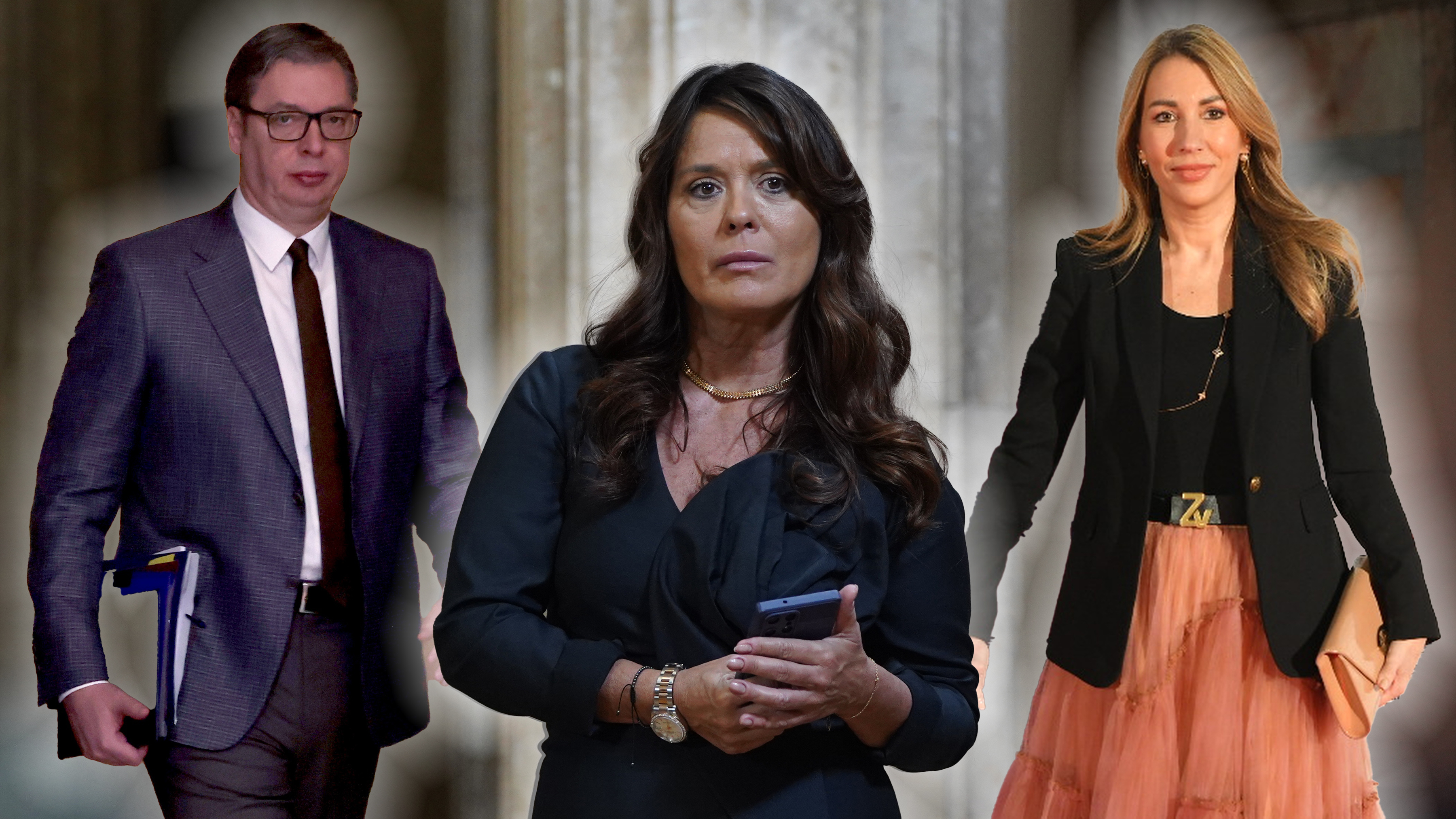 Aleksandar Vučić, Suzana Vasiljević, Dubravka Đedović Handanović, luksuz političara, kombo Foto: Antonio Ahel/R.Z./ATAImages/EPA-EFE/ANDREJ CUKIC
