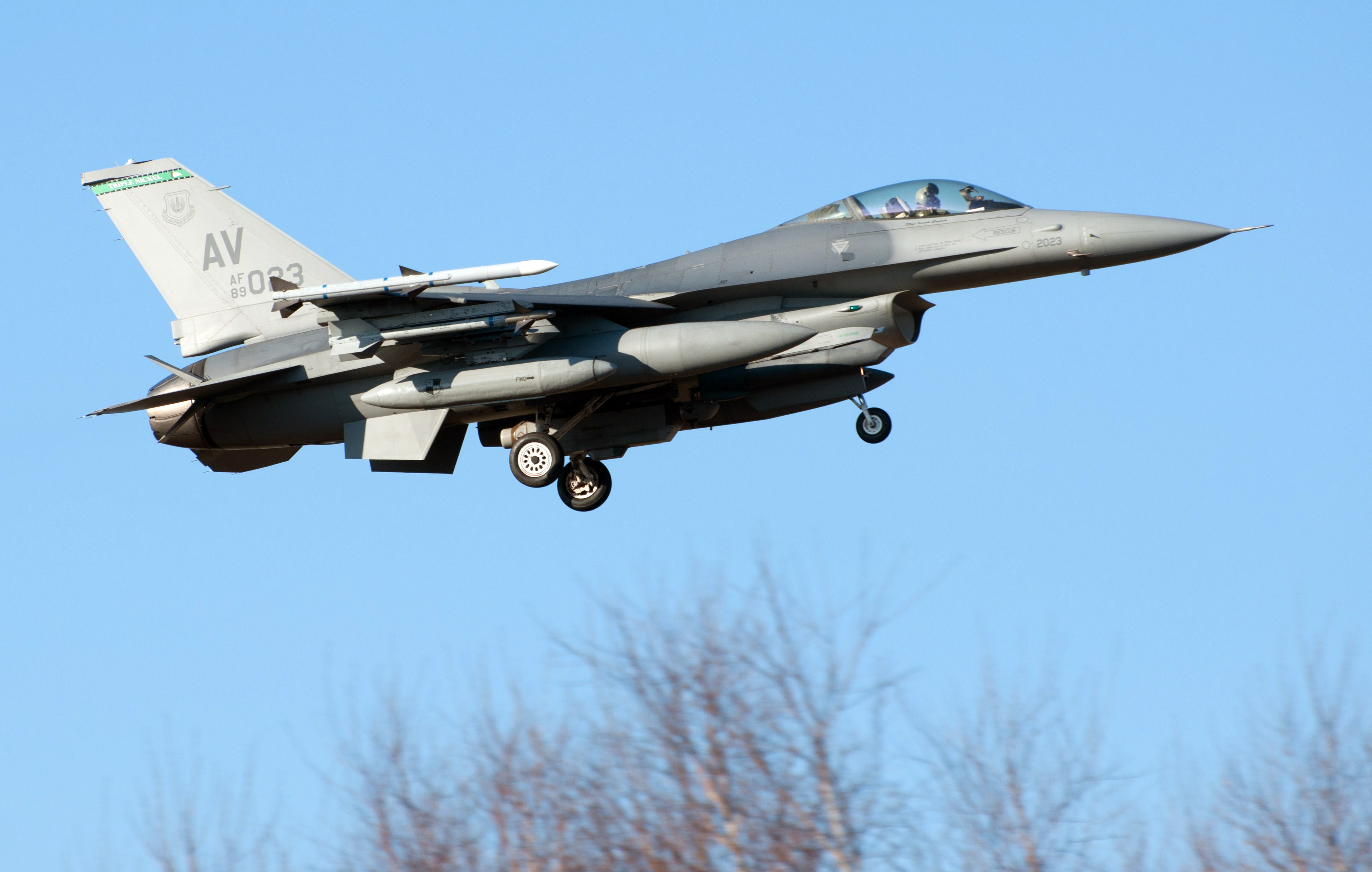 US F-16 arrival to Poland