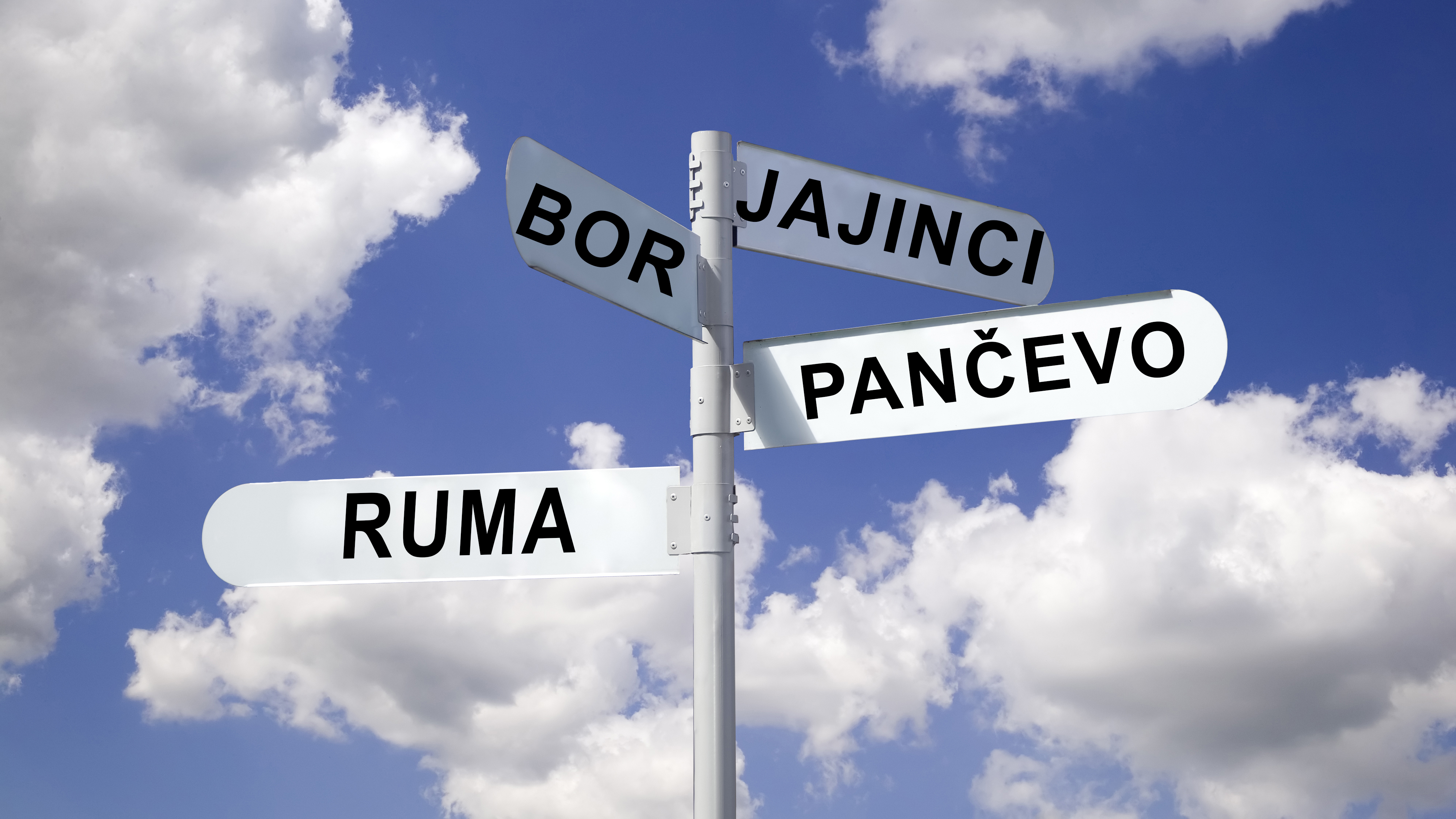 There,Are,Four,Roadway,Arrows,With,Nature,Background