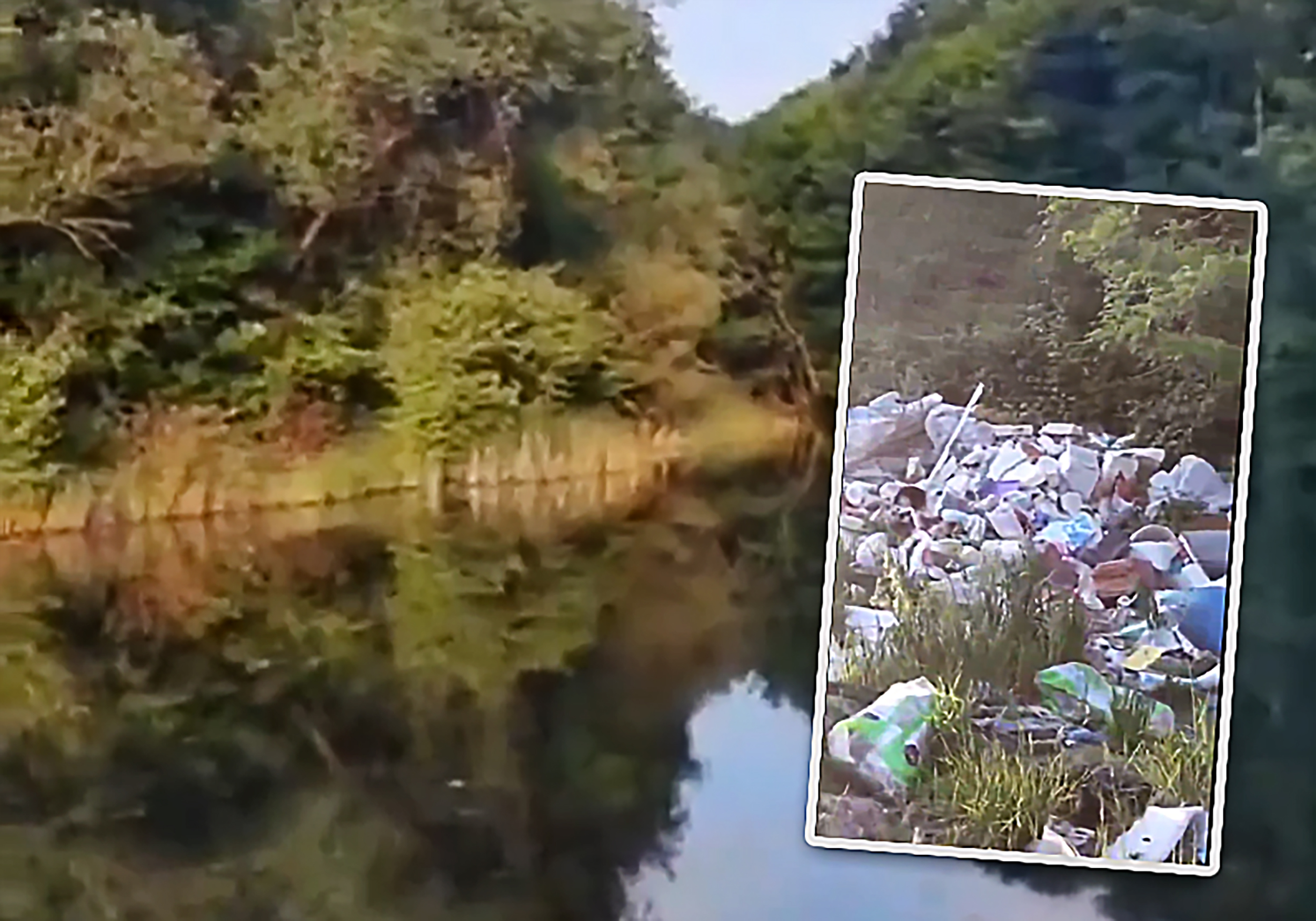 Jezero Tuf selo Brančić kod Ljiga