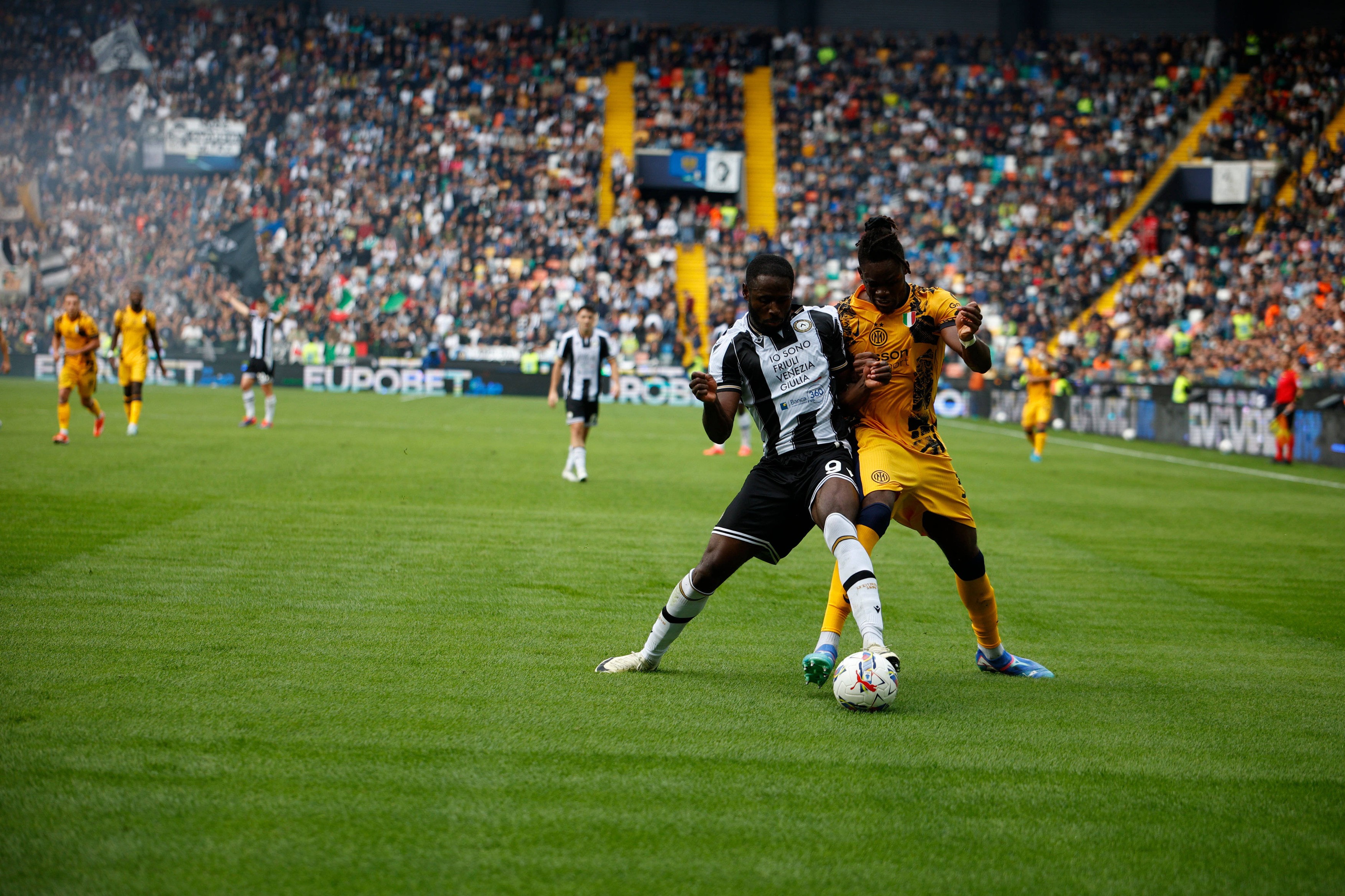 Fußball, Udinese Calcio - Inter Mailand during the Italian Serie A soccer championship football match between Udinese Ca