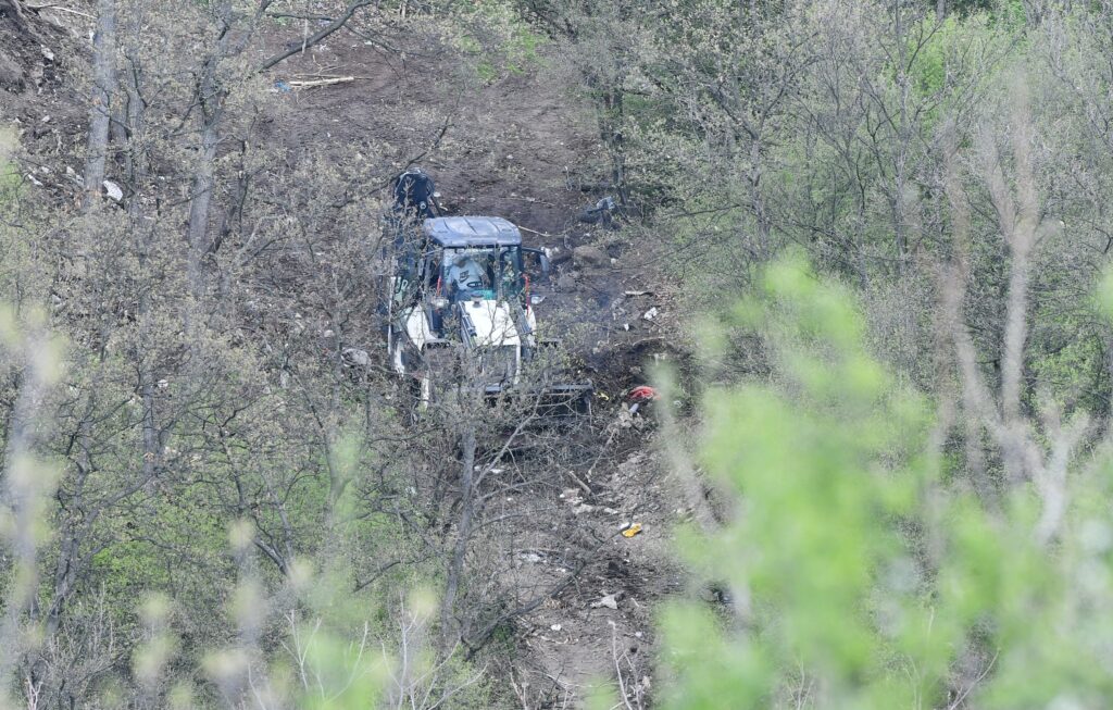 Banjsko polje 05. april 2024. Potraga za telom devojcice Danke Ilic divlja deponija bager Foto:Vesna Lalić/Nova.rs