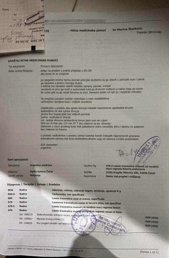 Radovanu Đenadiću iz Guče se najradosniji dan pretvorio u pakao