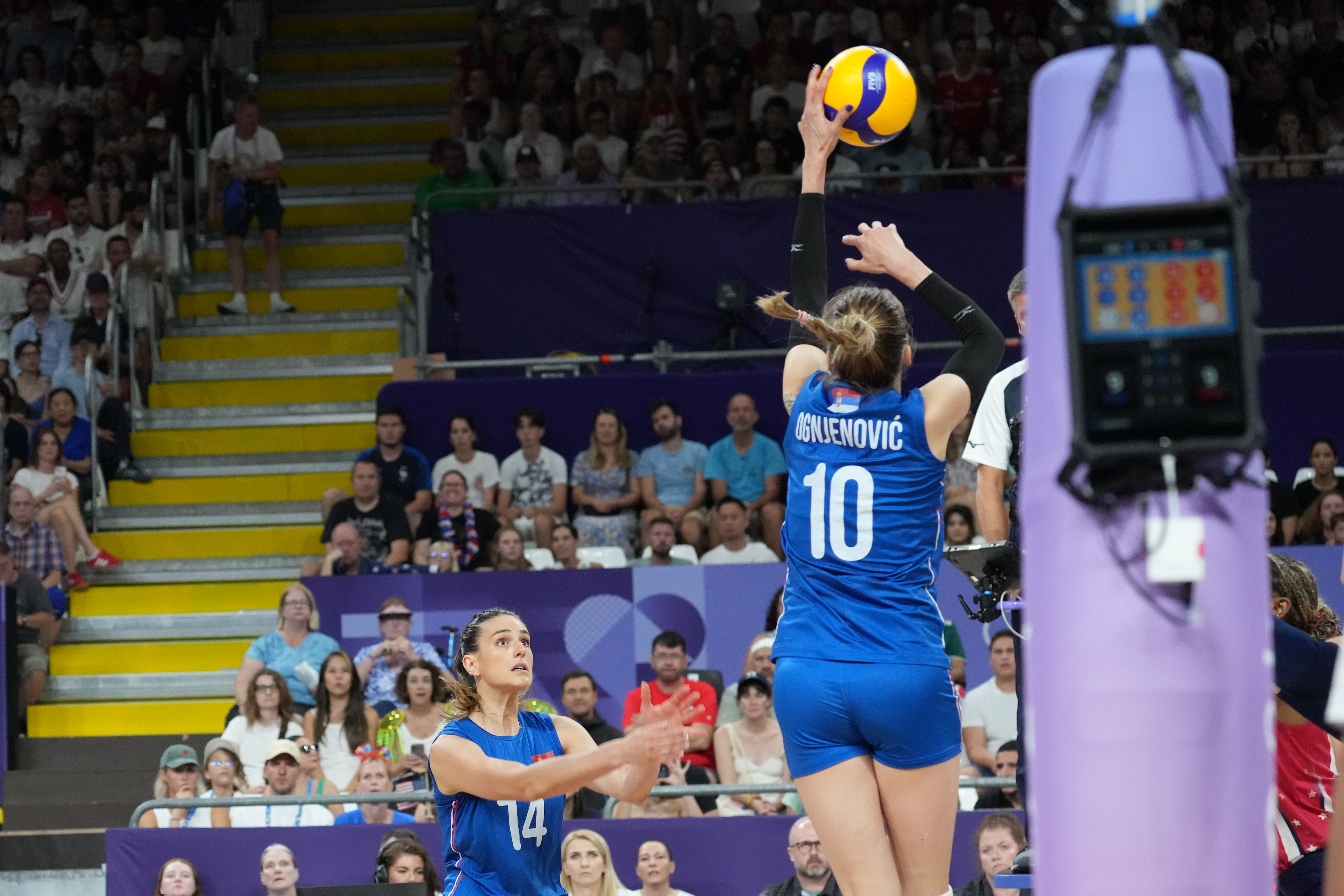 Pariz, 31. jula 2024 - Odbojkaka utakmica Srbija - SAD u drugom kolu OI u Parizu. FOTO TANJUG/ STRAHINJA AÆIMOVIÆ/bs