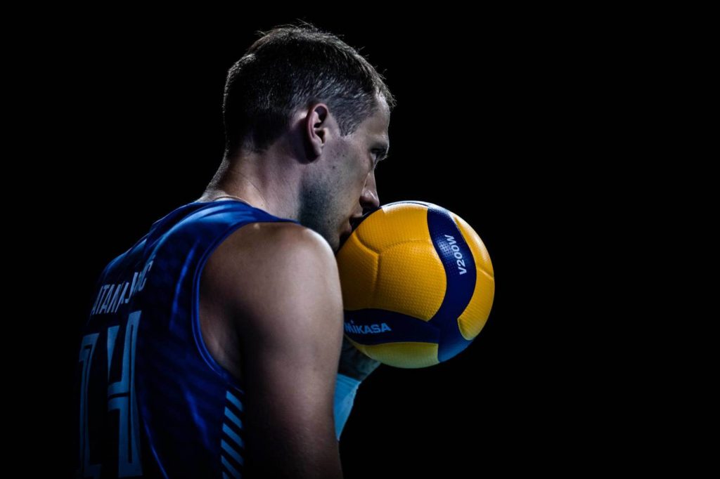 Rimini, 21.06.2021. - Odbojkasi Australije i Srbije u akciji tokom prve utakmice petog vikenda Lige nacija, danas u Riminiju. (BETAPHOTO/FIVB/MO)