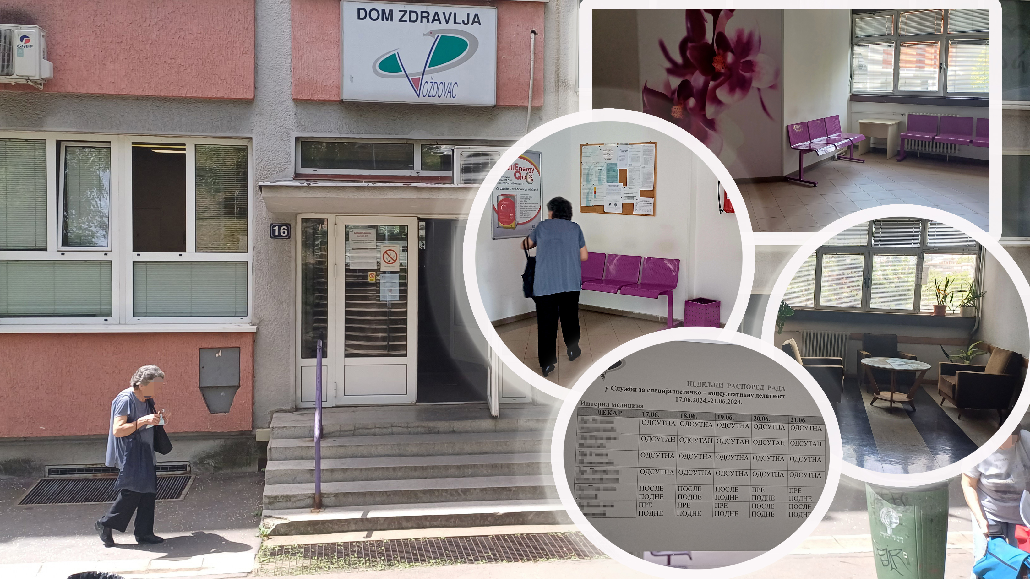 Tema: DZ Voždovac
kaver: Kolaž
sa fotke na kojoj je raspored rada lekara blurujte imena doktora
ubacite sve u galeriju i zasebno
tag: Dom zdravlja Voždovac