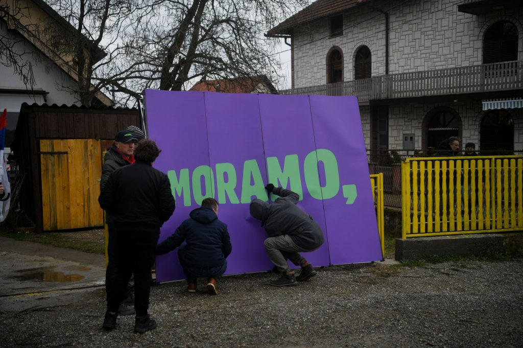 Gornje Nedeljice 27.02.2022. Koalicija Moramo, predizborna kampanja Foto: Filip Krainčanić/Nova.rs