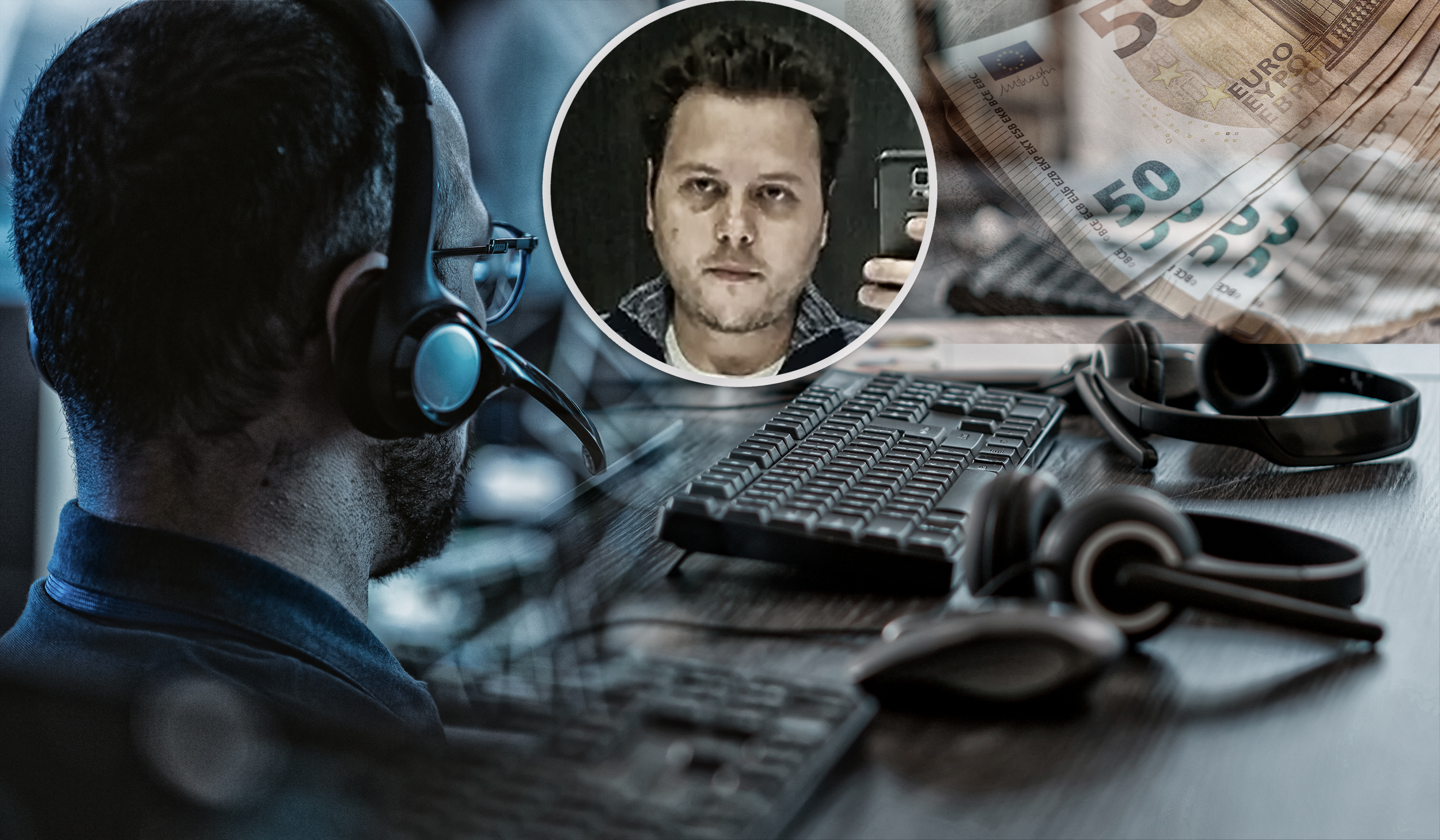 Technical,Customer,Support,Specialist,Is,Talking,On,A,Headset,While