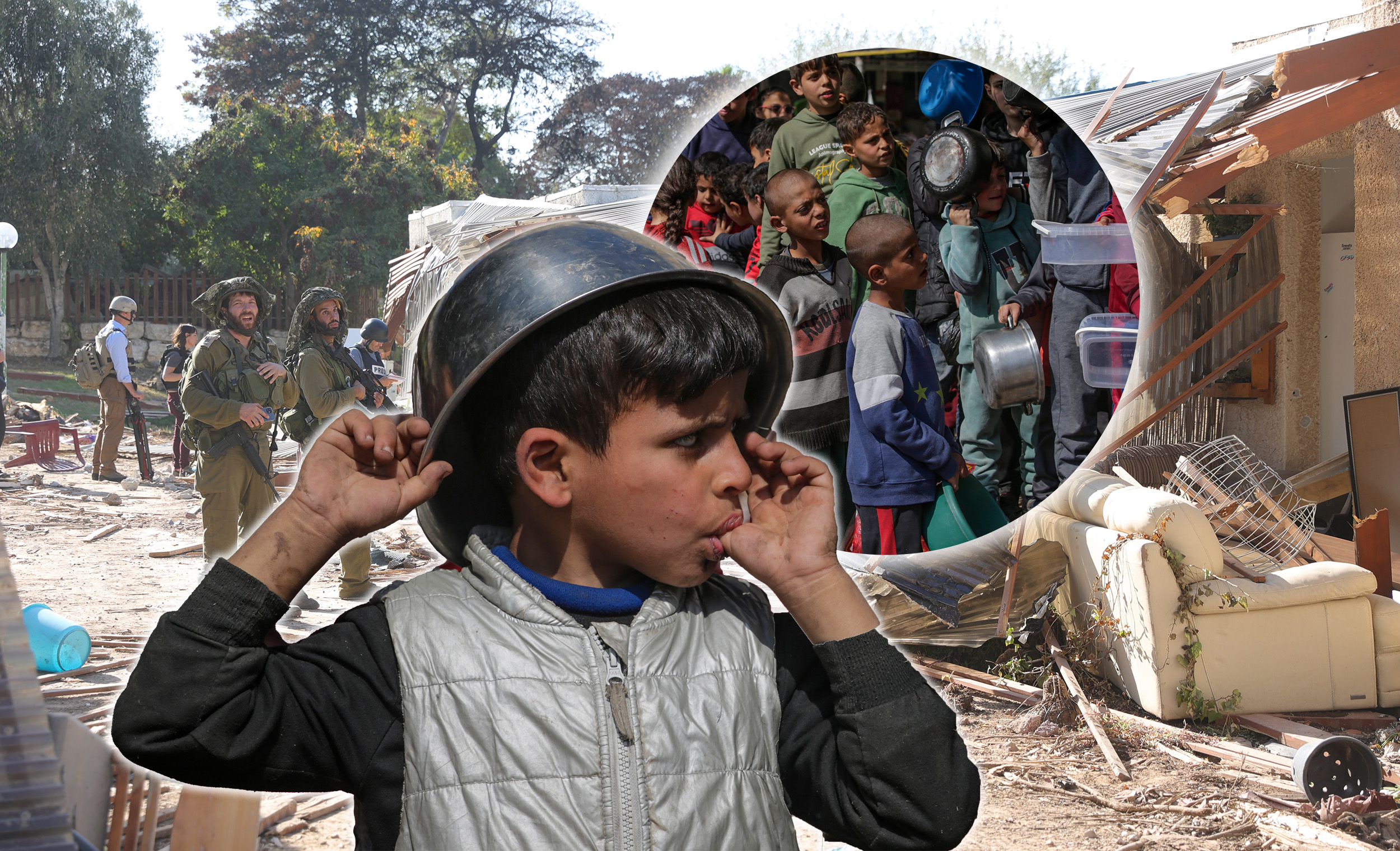 Military tour of Kfar Aza Kibbutz massacre