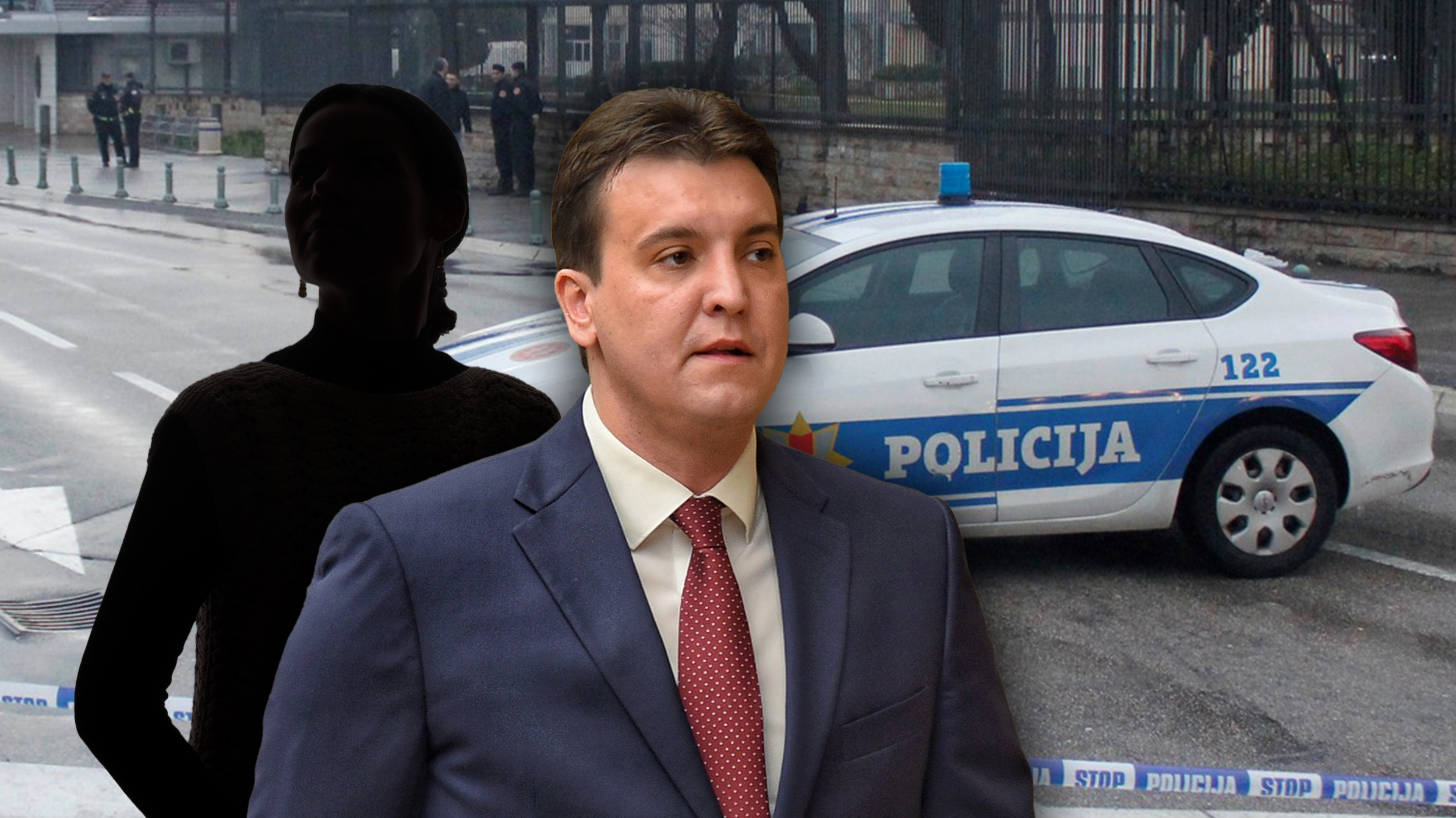 Andrej Milović, Ilustracija policija CG.   silueta žene