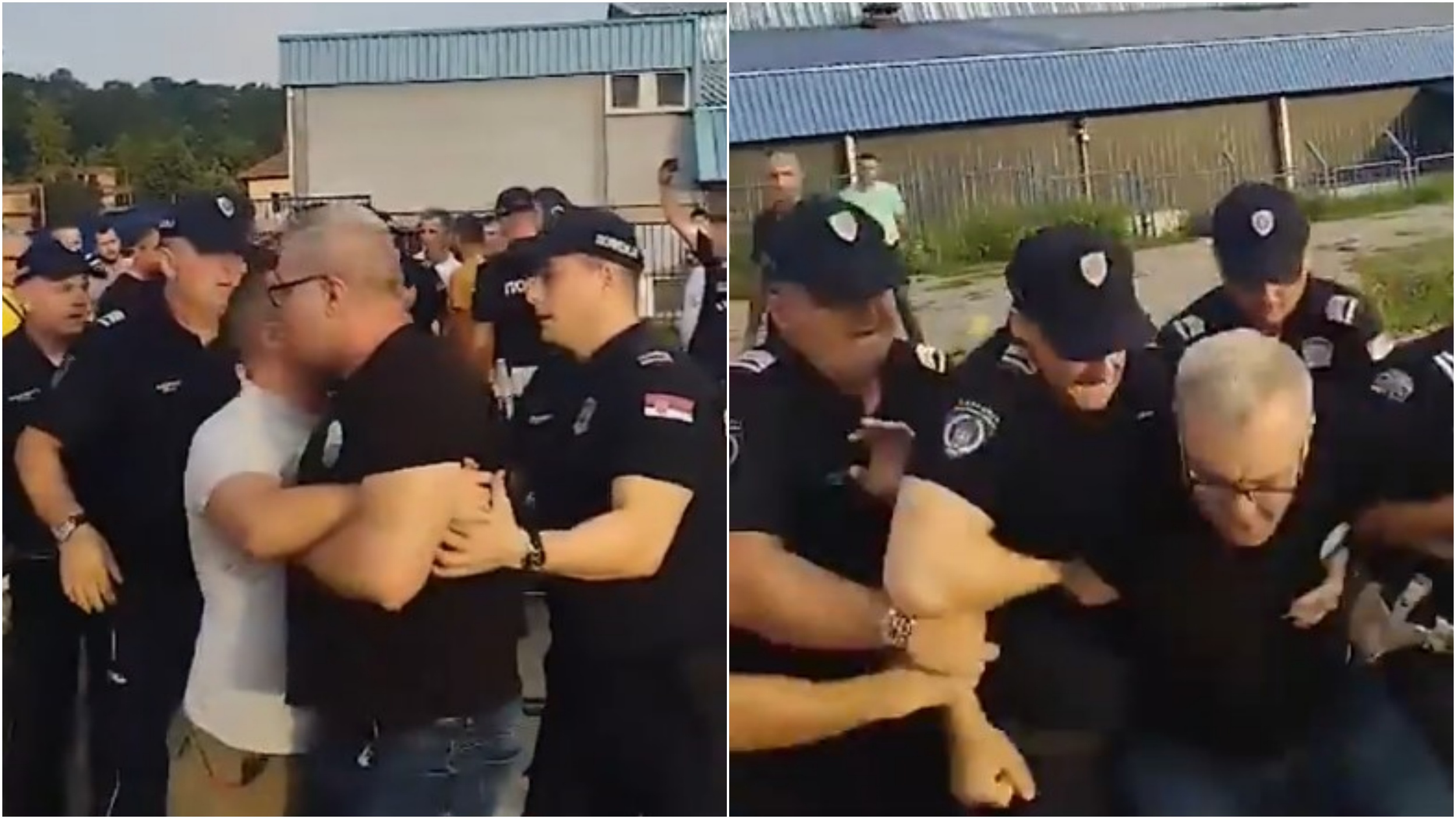 Privođenje Nebojše Petkovića zbog blokade povodom sednice Ustavnog suda.