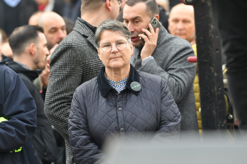 Beograd, 30.12.2023. Terazije, kod Terazijske česme, protest zbog izborne krađe, proglas Foto: Amir Hamzagić/Nova.rs