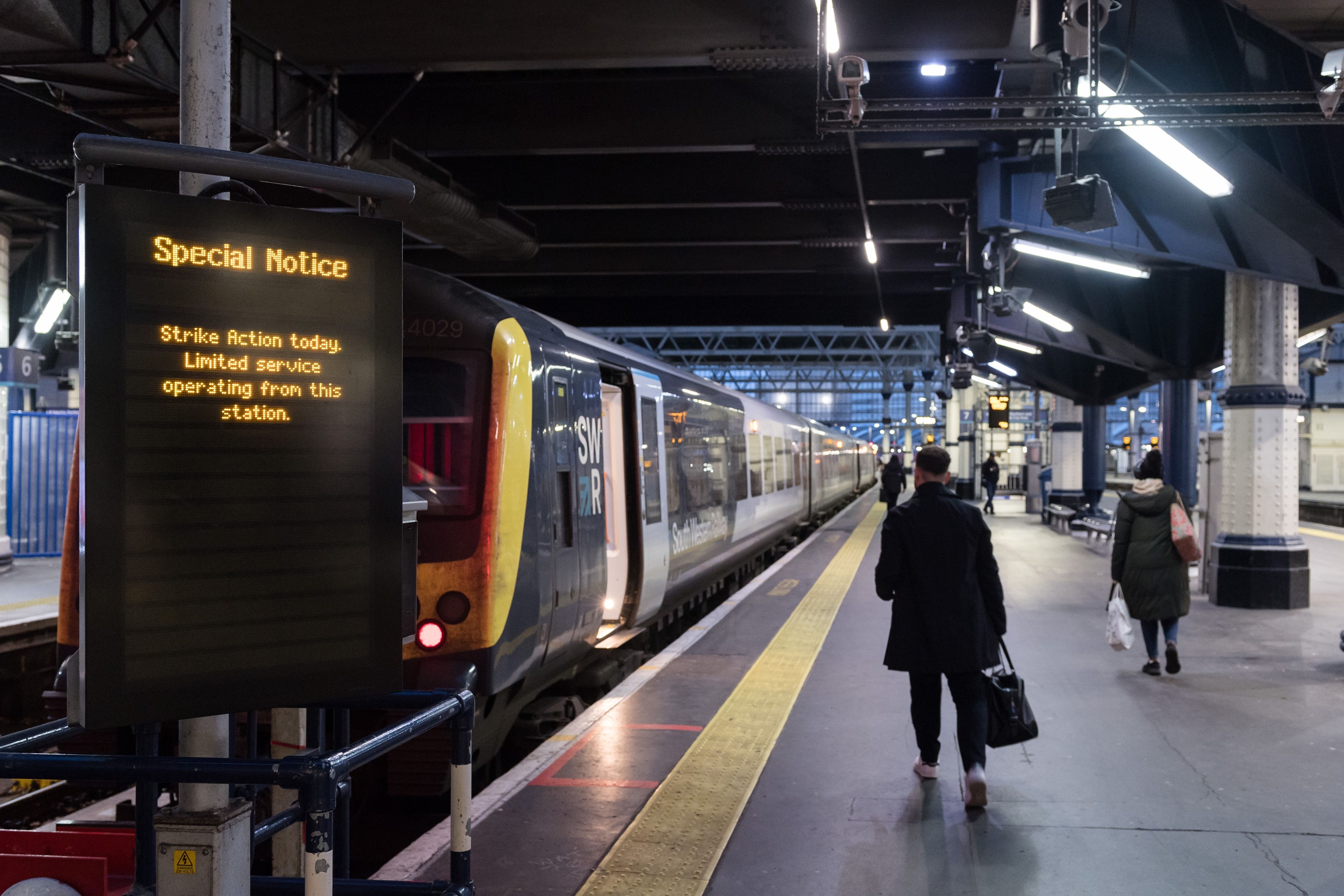 Train Drivers Strike, London, UK - 30 Jan 2024