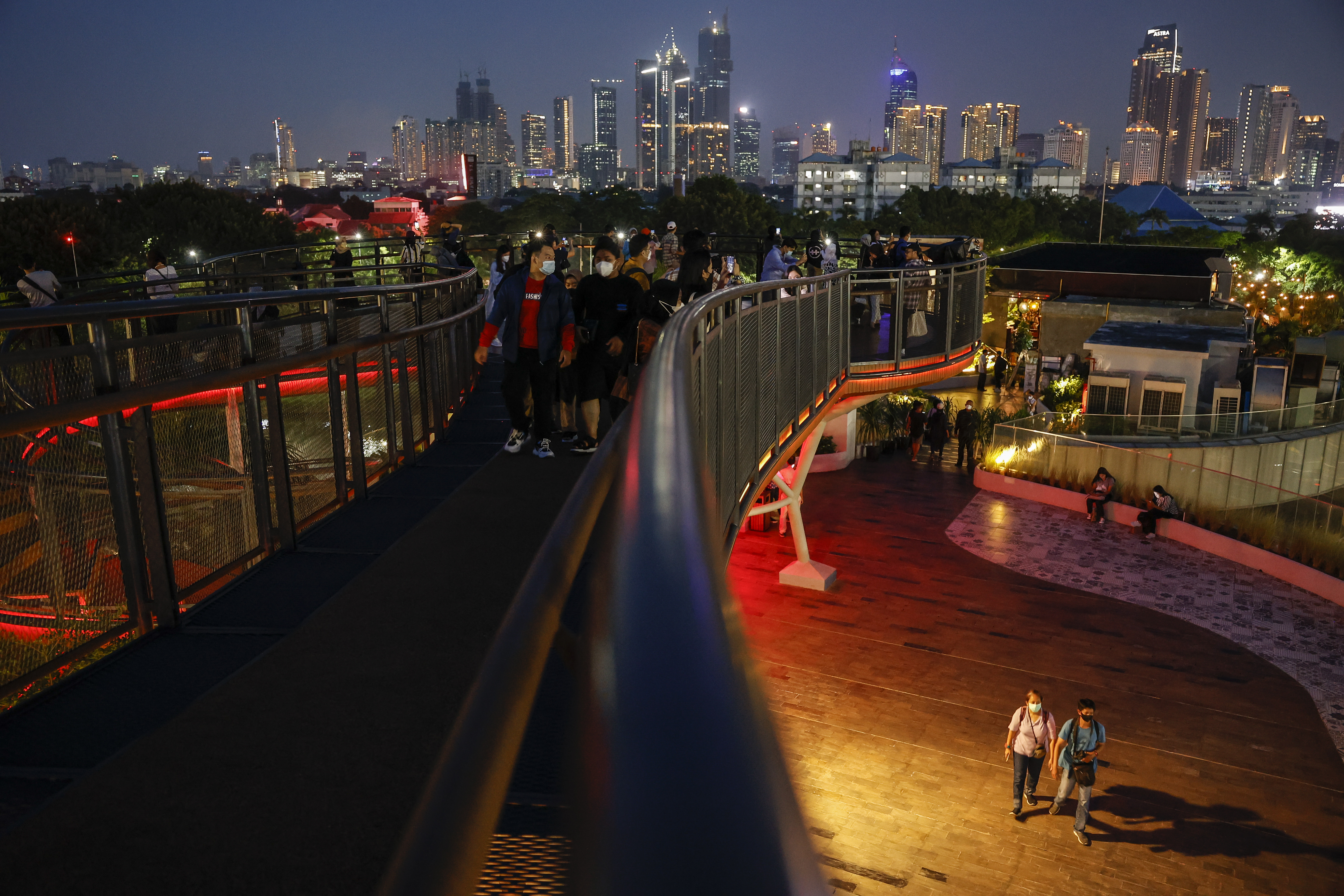 People gather on holiday season amid the concerns on COVID-19 Omicron variant