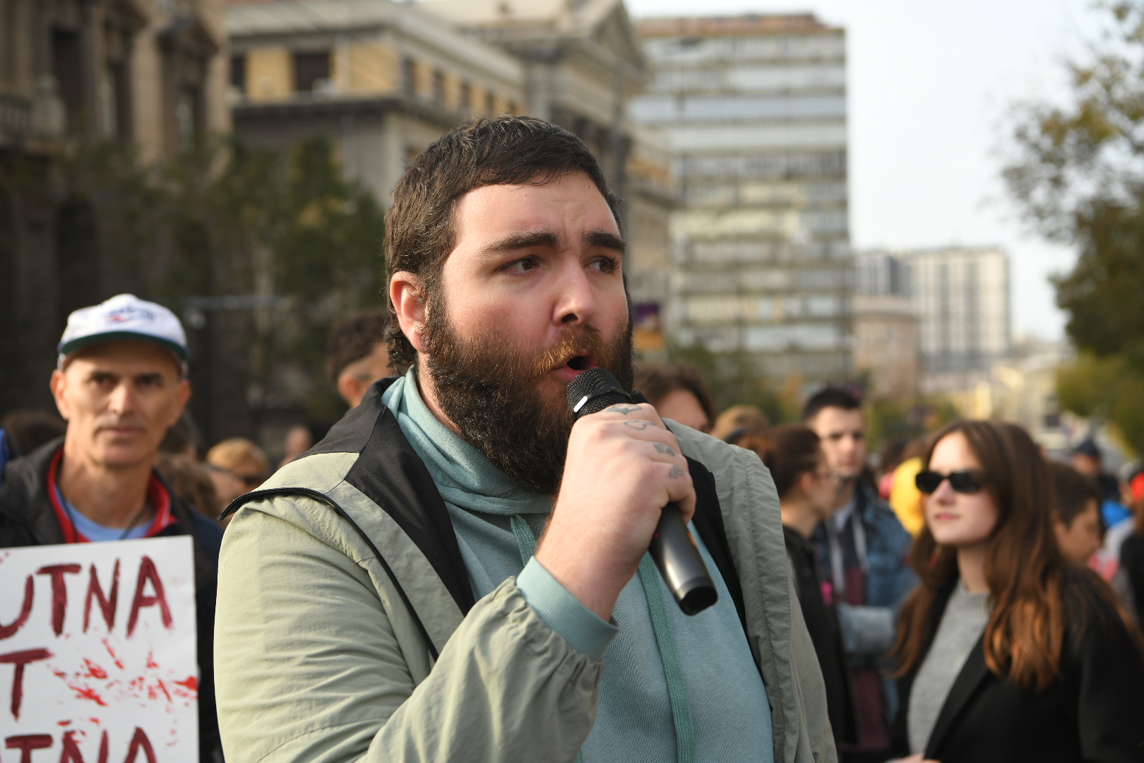 Beograd 03.11.2024. Nikola Ristić. Protest ispred zgrade Vlade Srbije Foto: Amir Hamzagić/Nova.rs