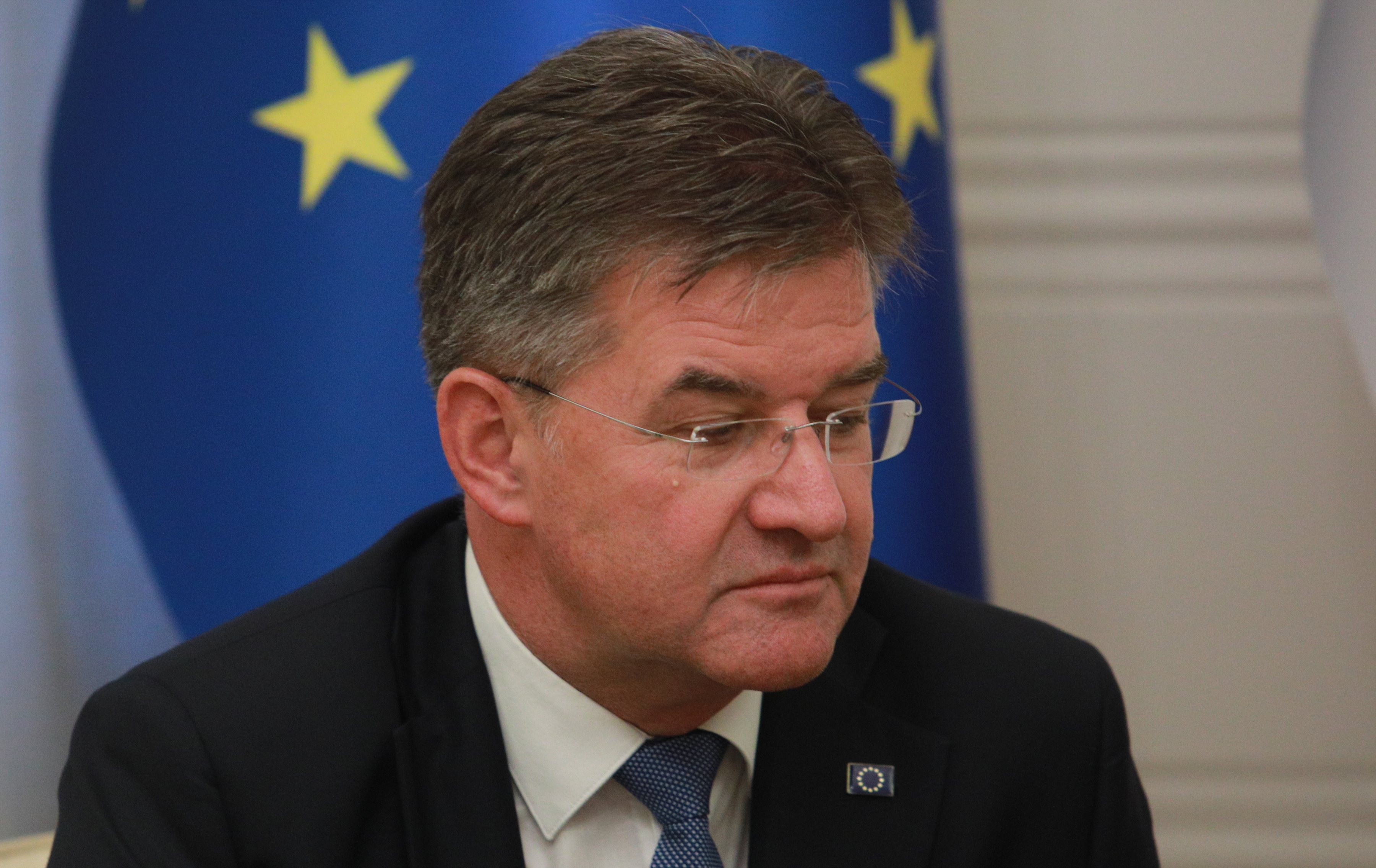 Meeting of the President of the Republic of Serbia, Aleksandar Vucic, and the Special Representative of the European Union for Dialogue between Belgrade and Pristina, Miroslav Lajcak.