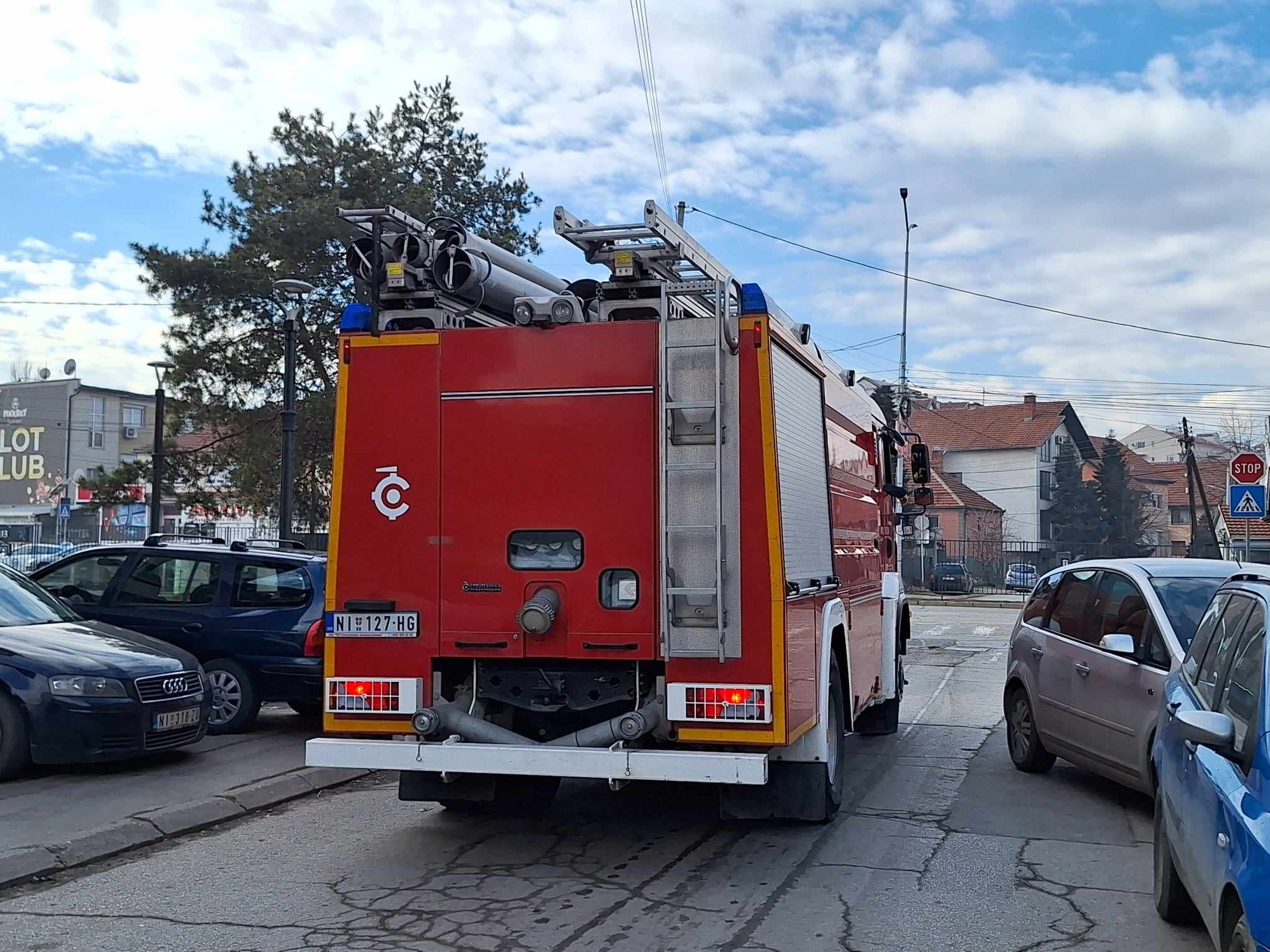 niš pozar  u kući u Lamartinovoj ulici u Nišu
