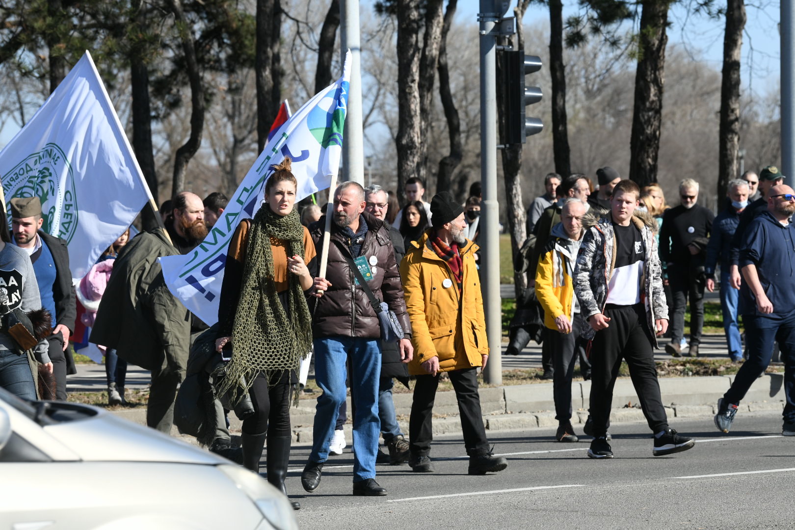 Beograd 15.02.2022. Protest, Palata Srbija, Ne damo Jadar, ekologija, kamperi, Dan državnosti, Sretenje, blokada Foto: Vesna Lalić/Nova.rs