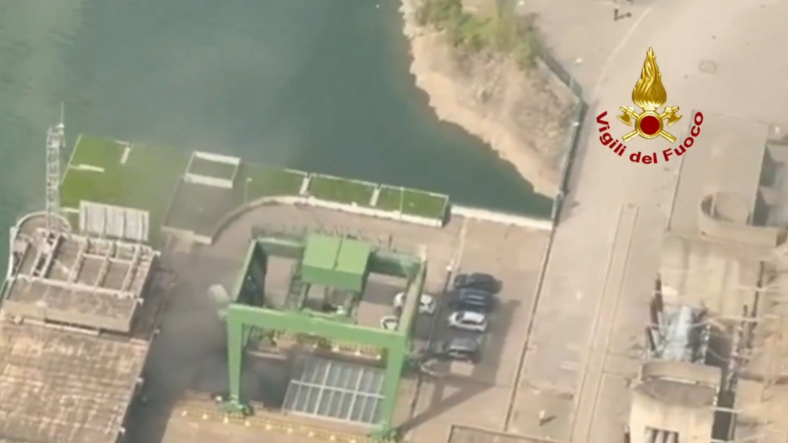 Italija, hidroelektrana, eksplozija Foto: Printscreen/X/Vigili del Fuoco