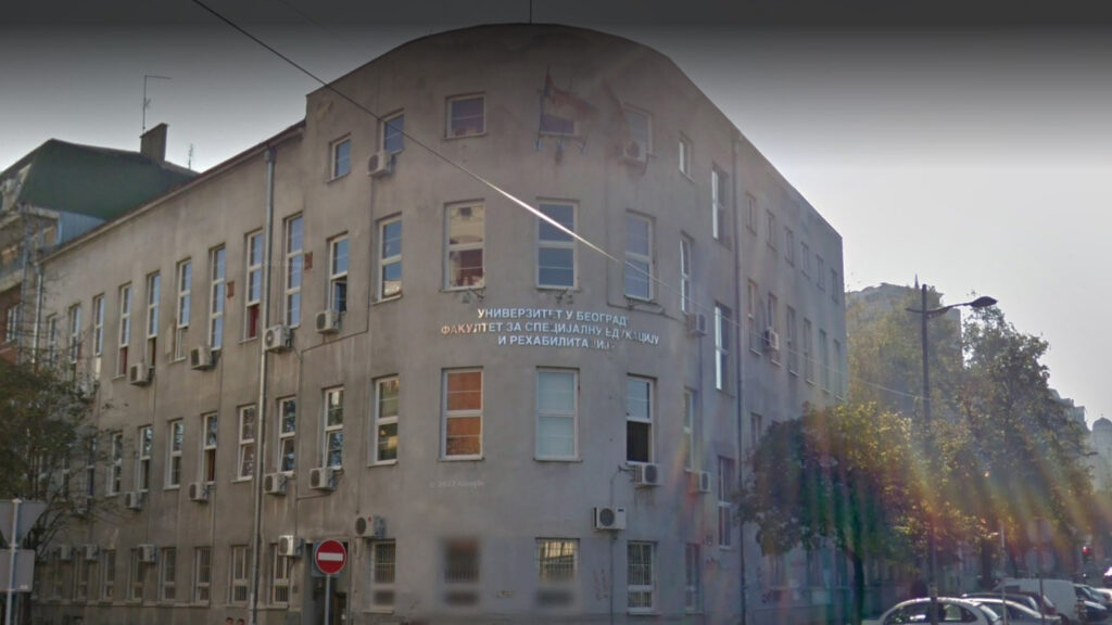 Fakultet za specijalnu edukaciju i rehabilitaciju, FASPER Foto: Google maps